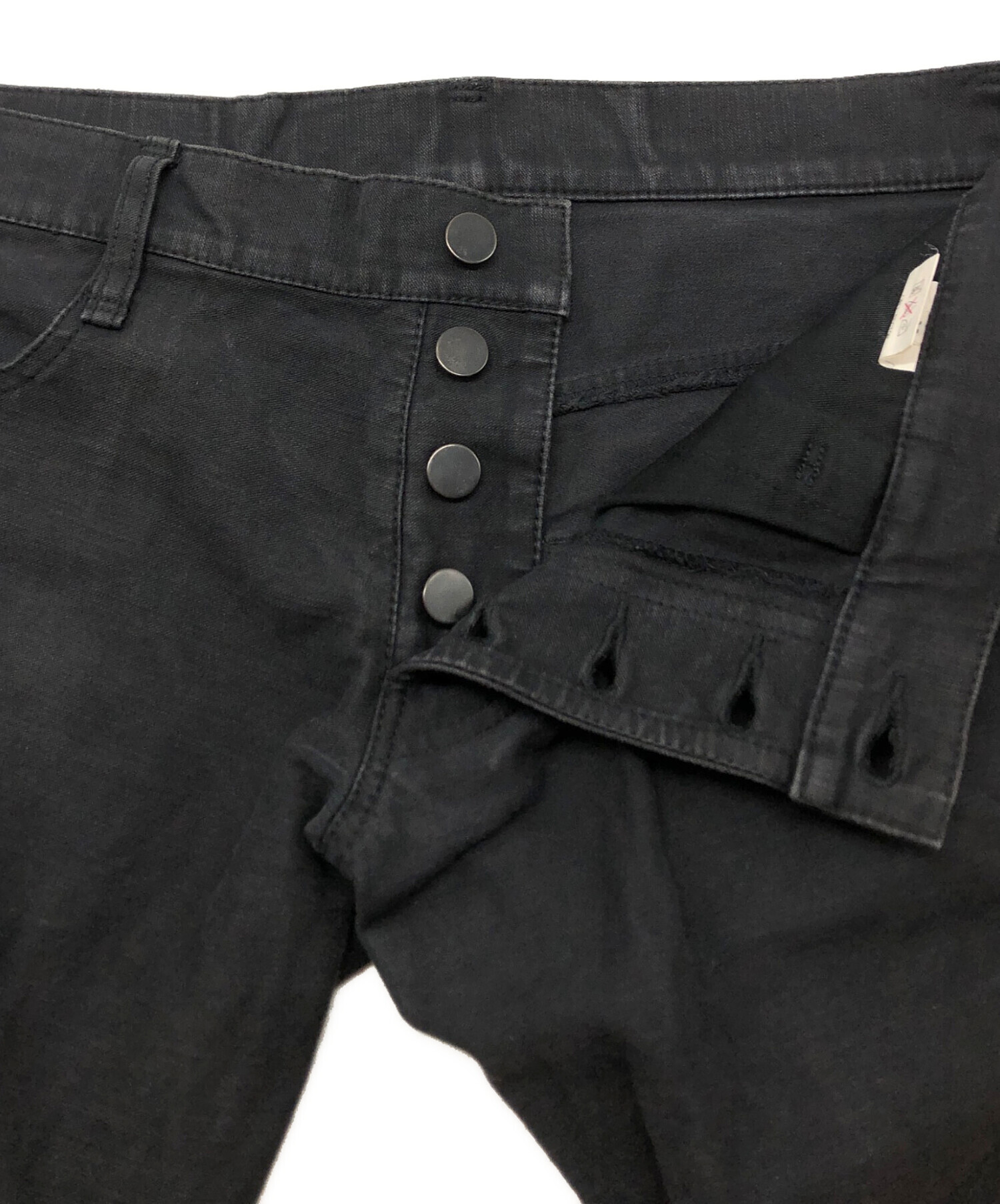 中古・古着通販】Nemeth (ネメス) 立体裁断ブラックデニム ブラック