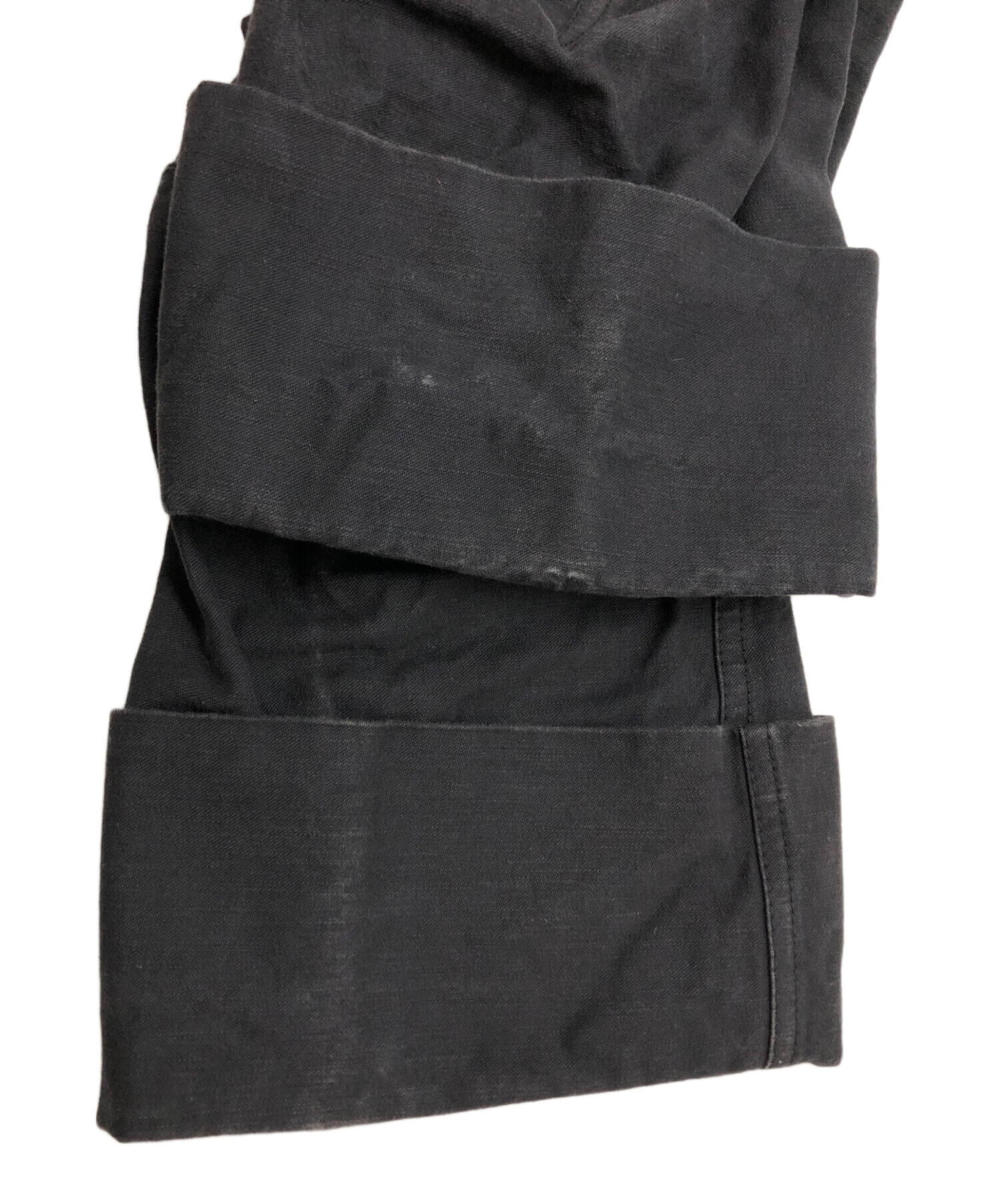 中古・古着通販】Nemeth (ネメス) 立体裁断ブラックデニム ブラック