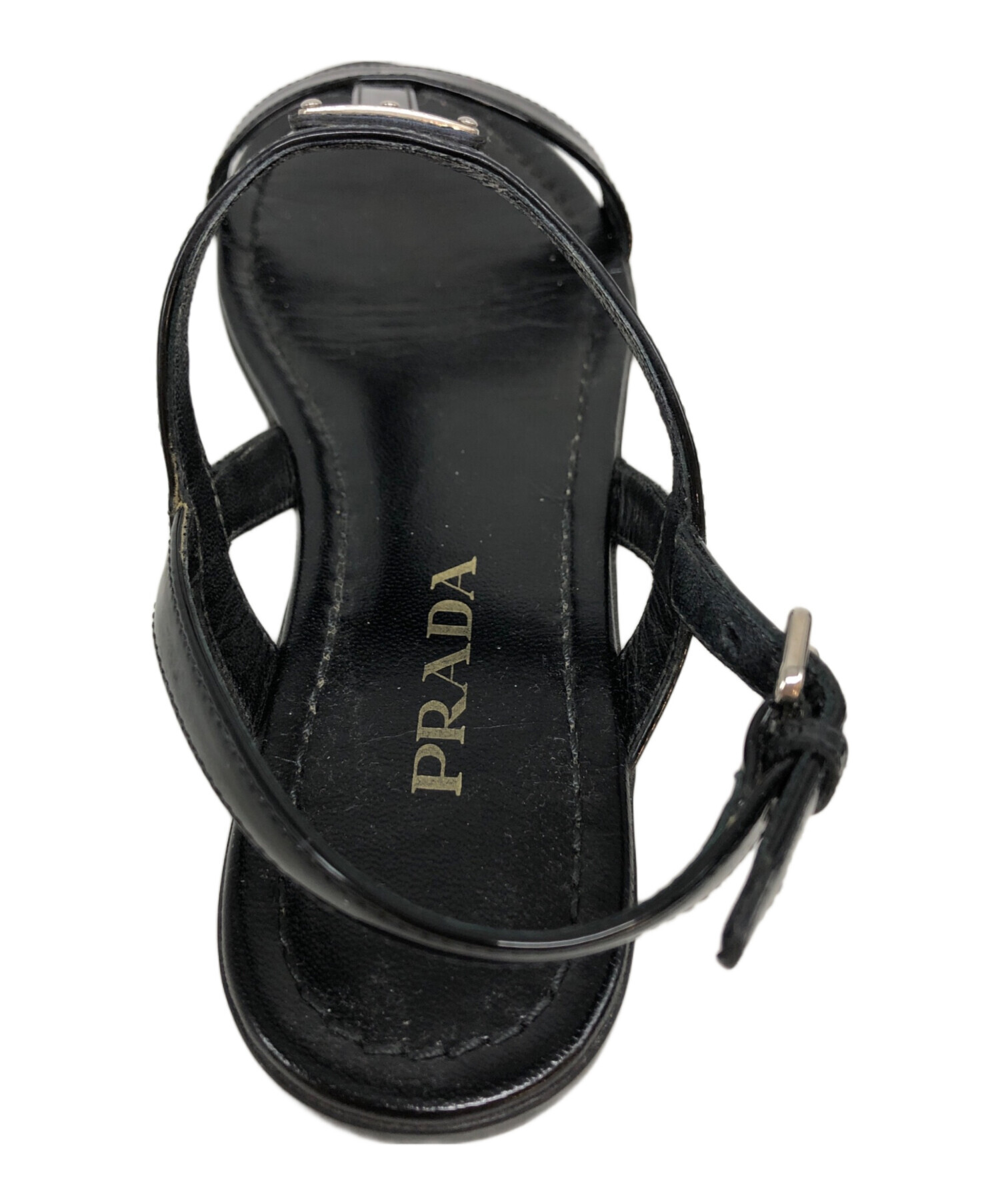 PRADA ブラック ストラップサンダル