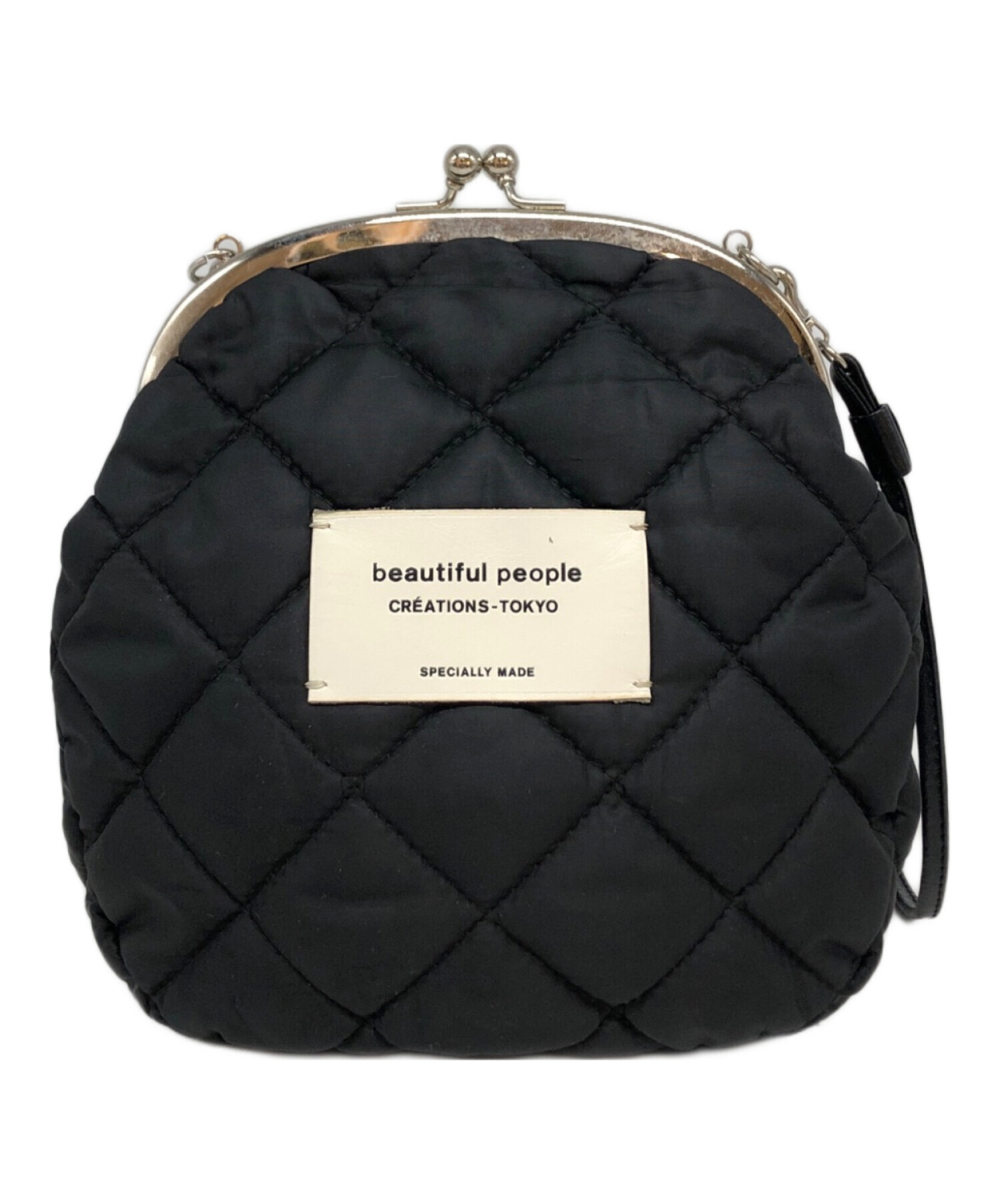 beautiful people キルティングがま口バッグ 中古・古着通販】beautiful people (ビューティフルピープル) がま口