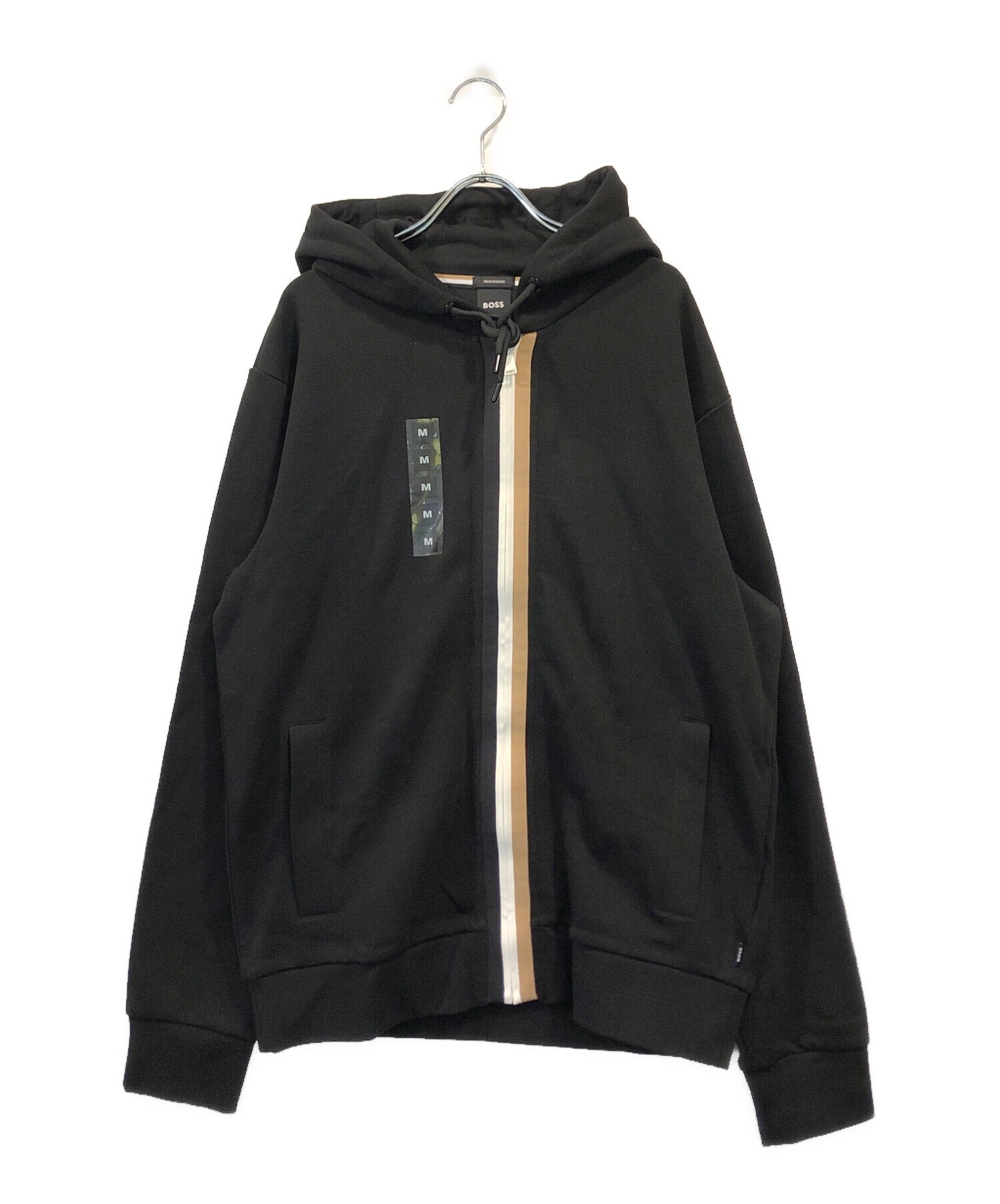 中古・古着通販】BOSS (ボス) ジップパーカー ブラック サイズ:M 
