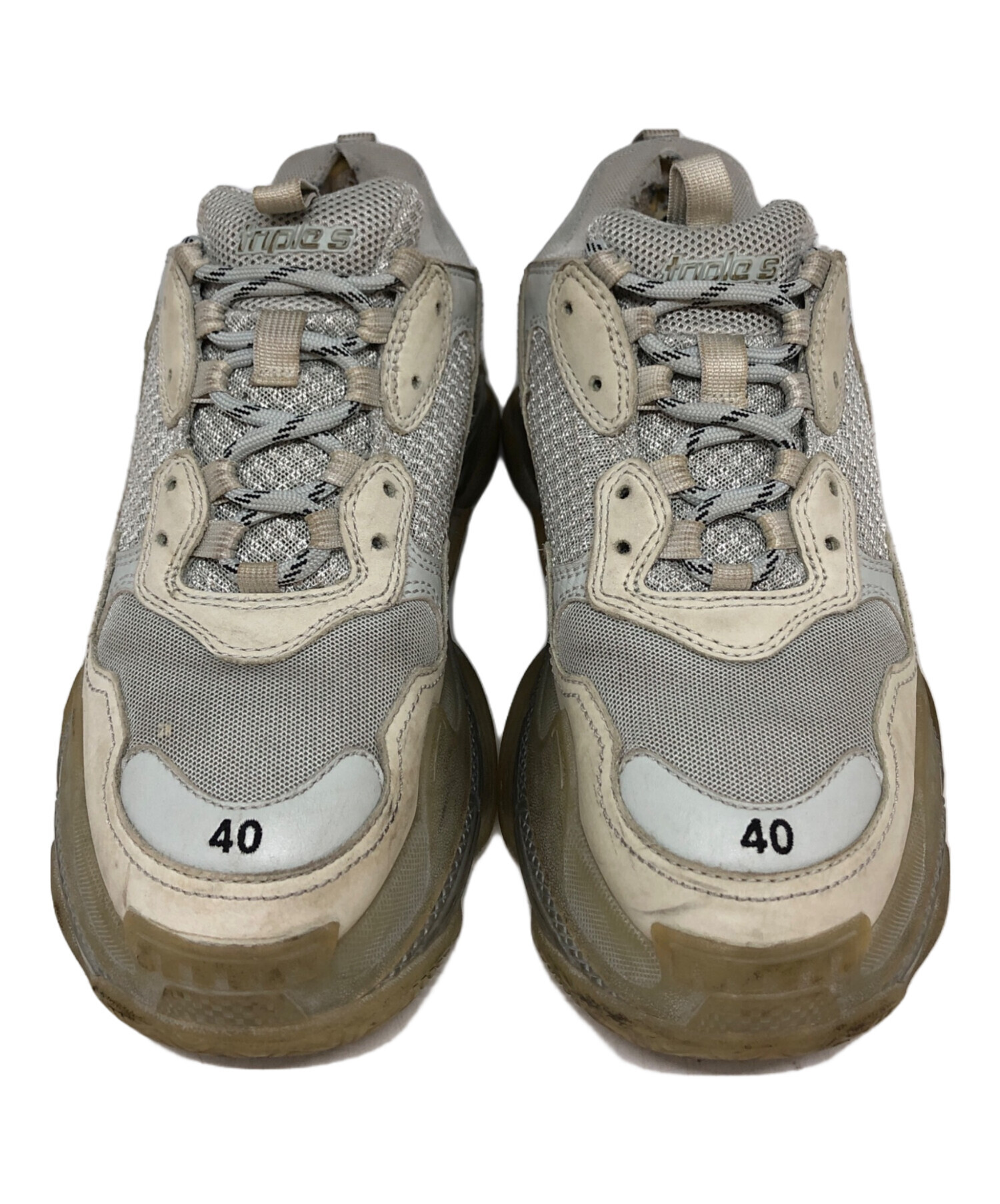 中古・古着通販】BALENCIAGA (バレンシアガ) トリプルS クリアソール