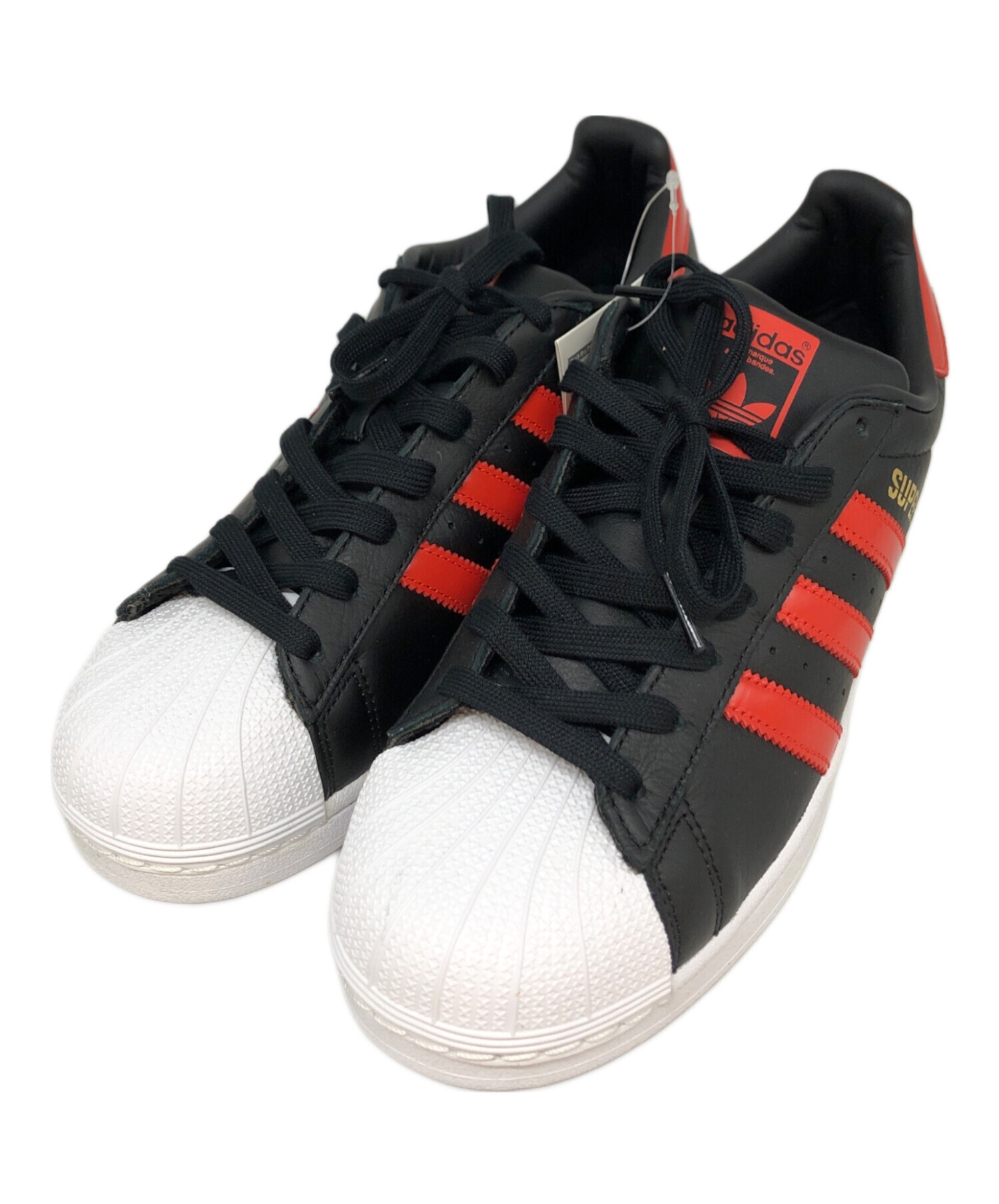 中古・古着通販】adidas (アディダス) Superstar Bold ブラック×レッド 