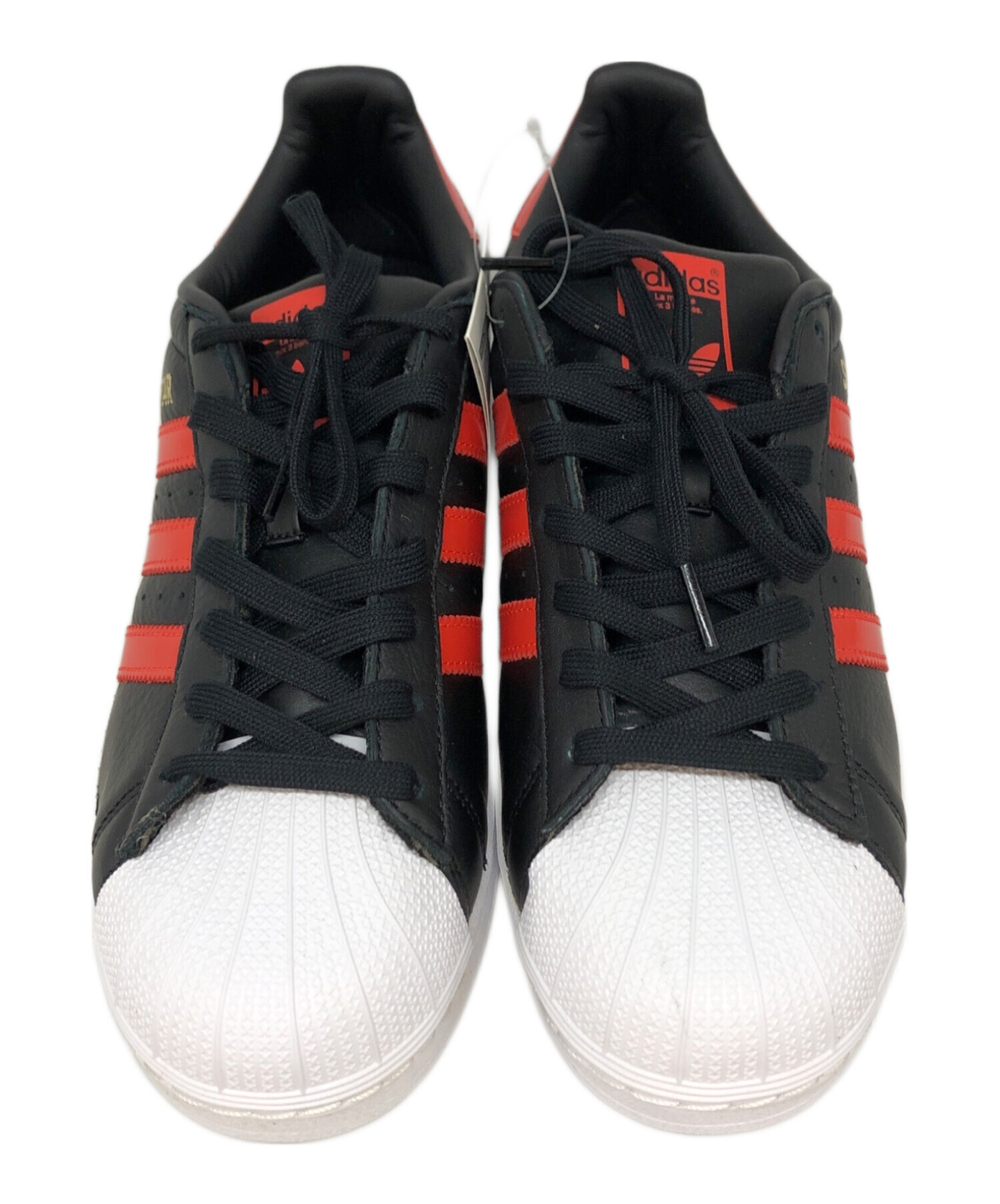 中古・古着通販】adidas (アディダス) Superstar Bold ブラック×レッド 