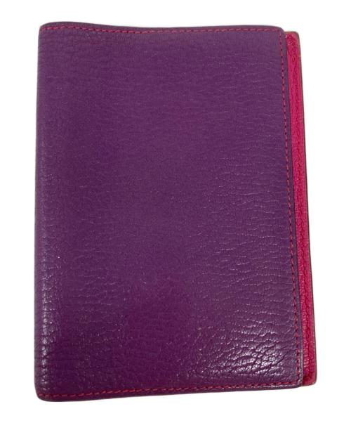 中古品エルメスHERMESブックマークカバ　パープルレザー 中古・古着通販】HERMES (エルメス) 手帳カバー パープル｜ブランド