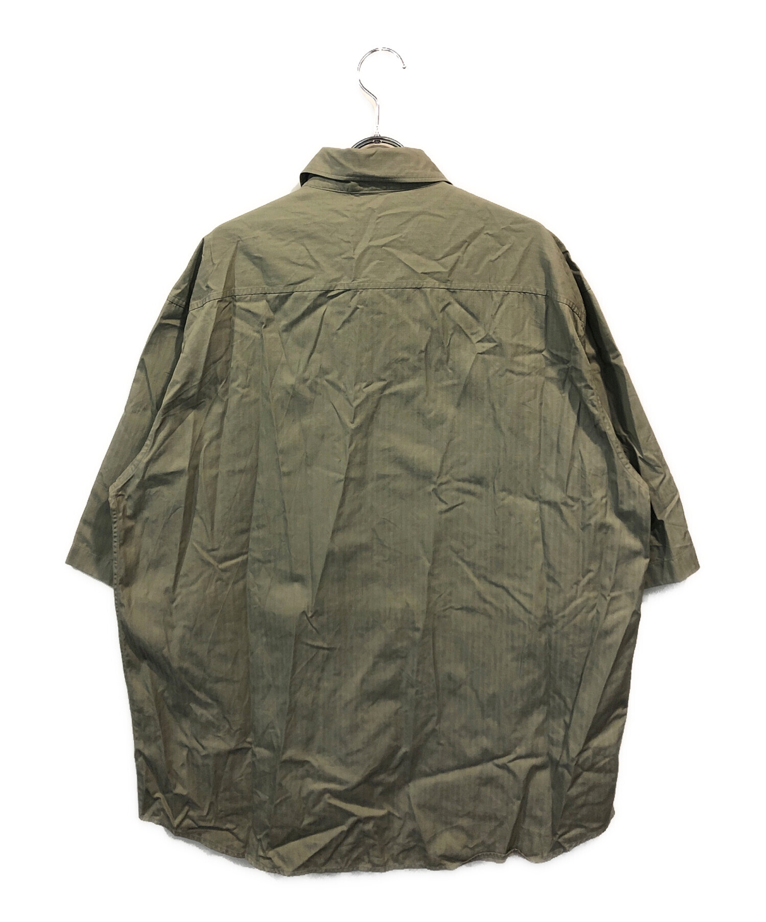 中古・古着通販】AURALEE (オーラリー) WASHED FINX HERRINGBONE HALF