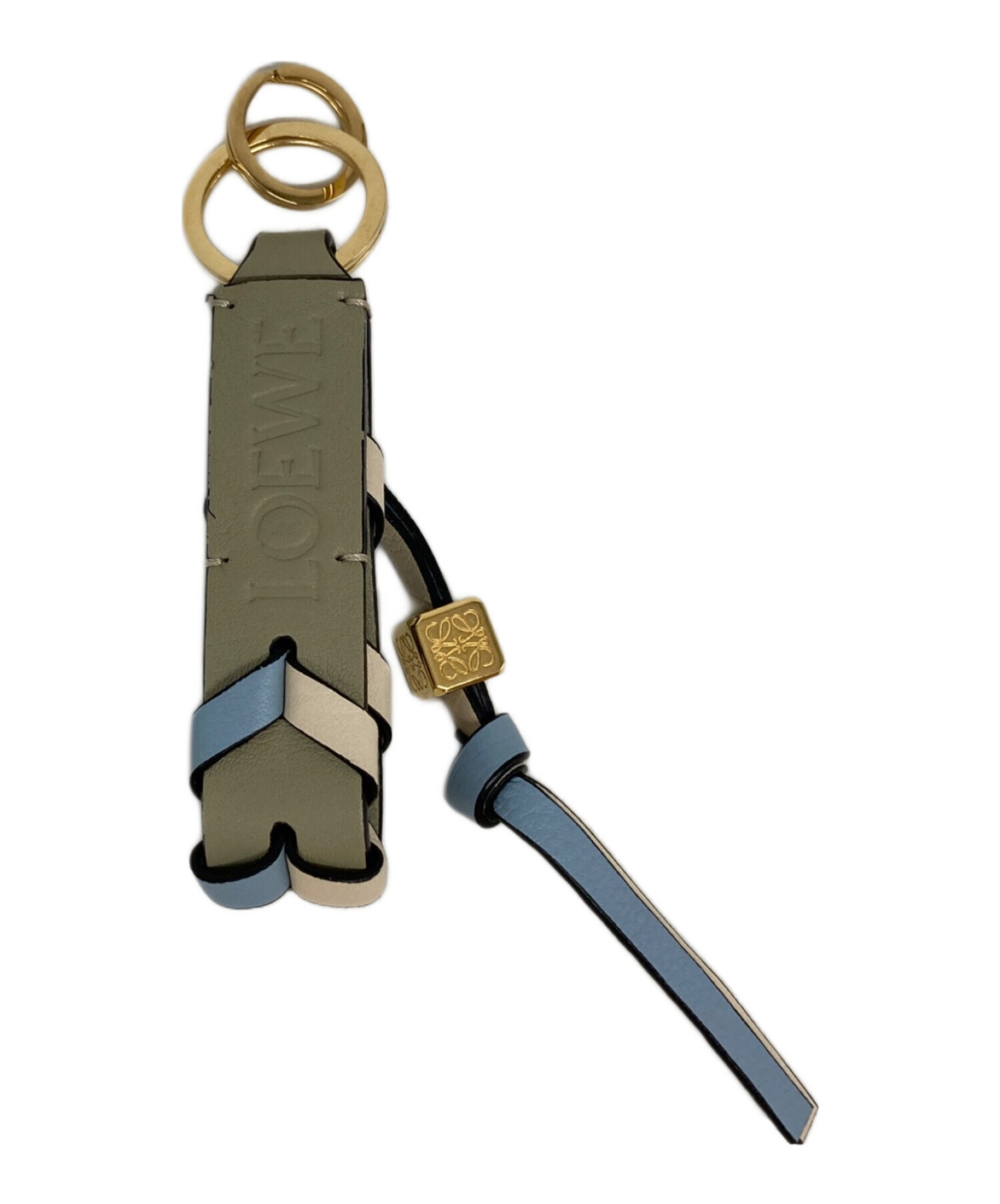 中古・古着通販】LOEWE (ロエベ) ブレイデッド ストラップ キーリング