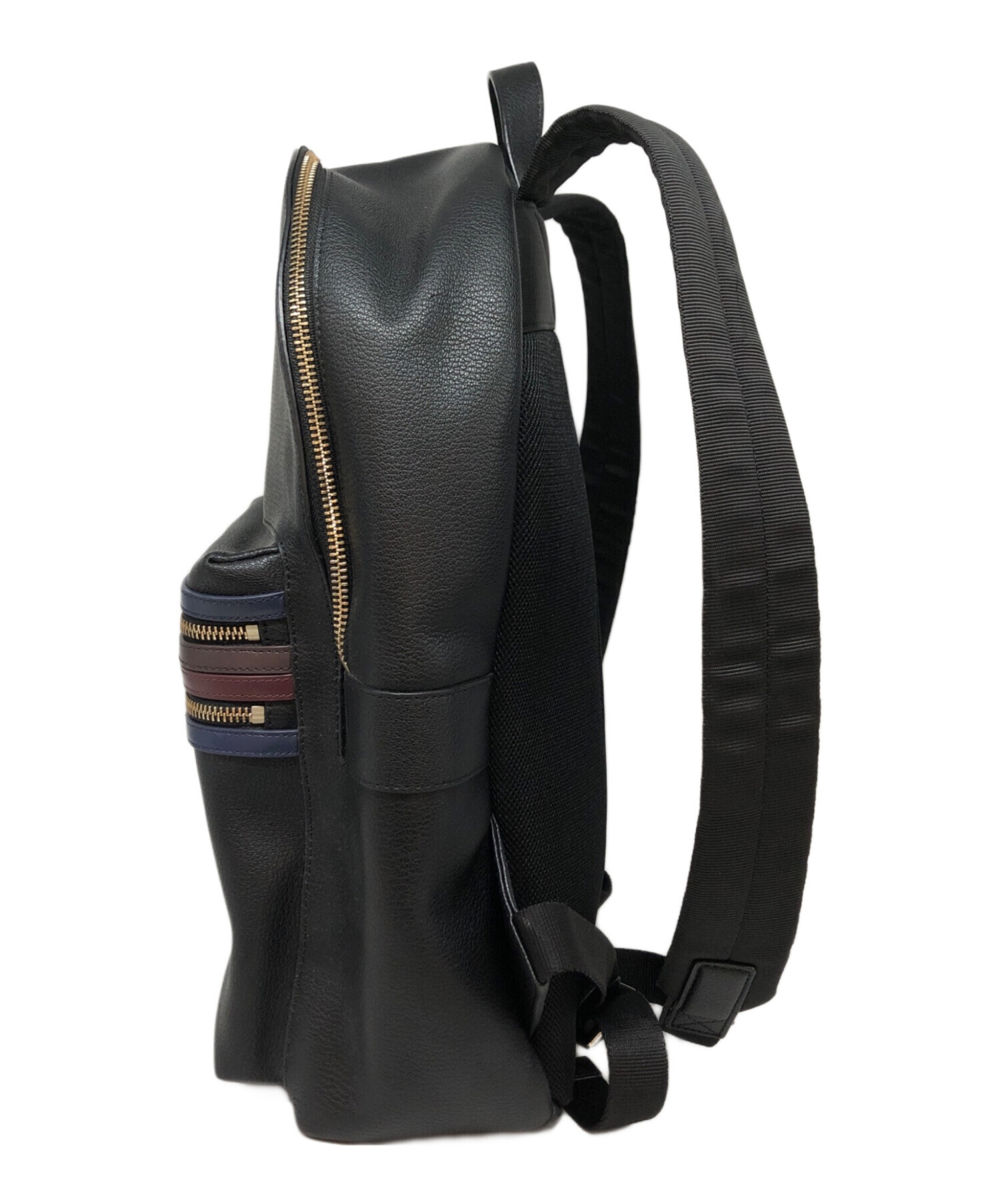 中古・古着通販】Paul Smith (ポールスミス) レザーリュック ネイビー 