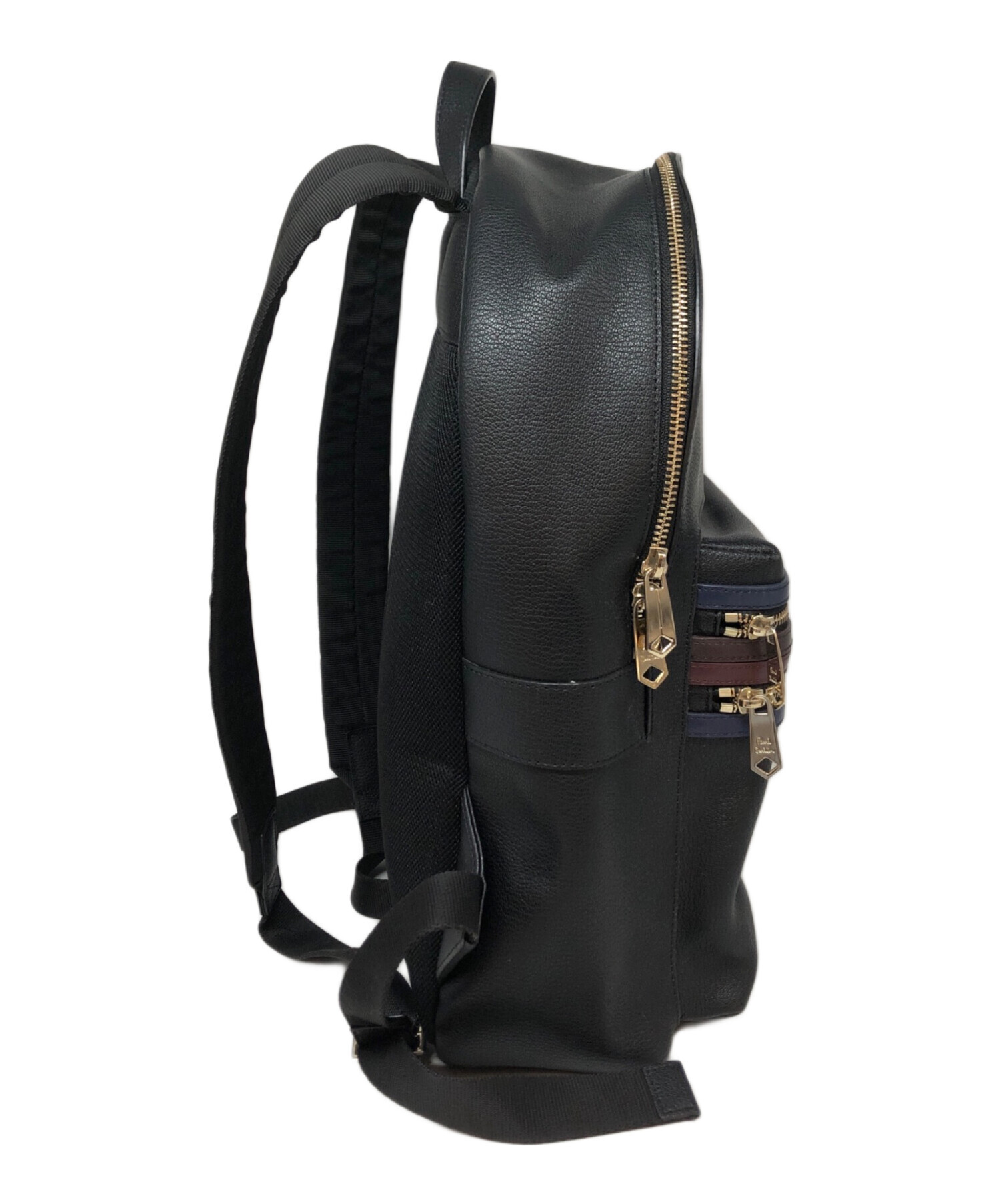 中古・古着通販】Paul Smith (ポールスミス) レザーリュック ネイビー 