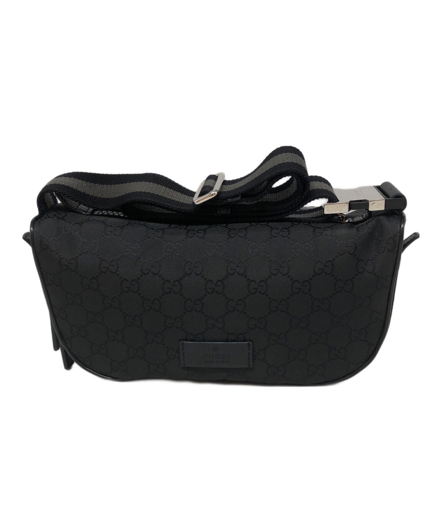 中古・古着通販】GUCCI (グッチ) GGナイロンウエストバッグ ブラック