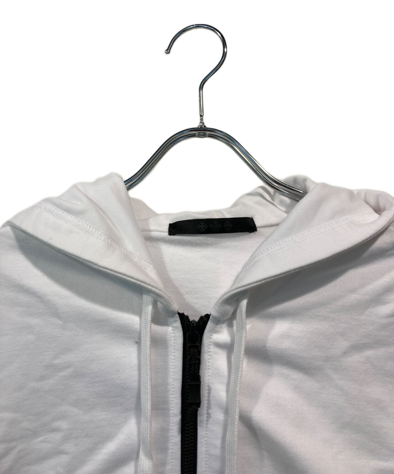 中古・古着通販】TATRAS (タトラス) 袖ロゴジップパーカー ホワイト