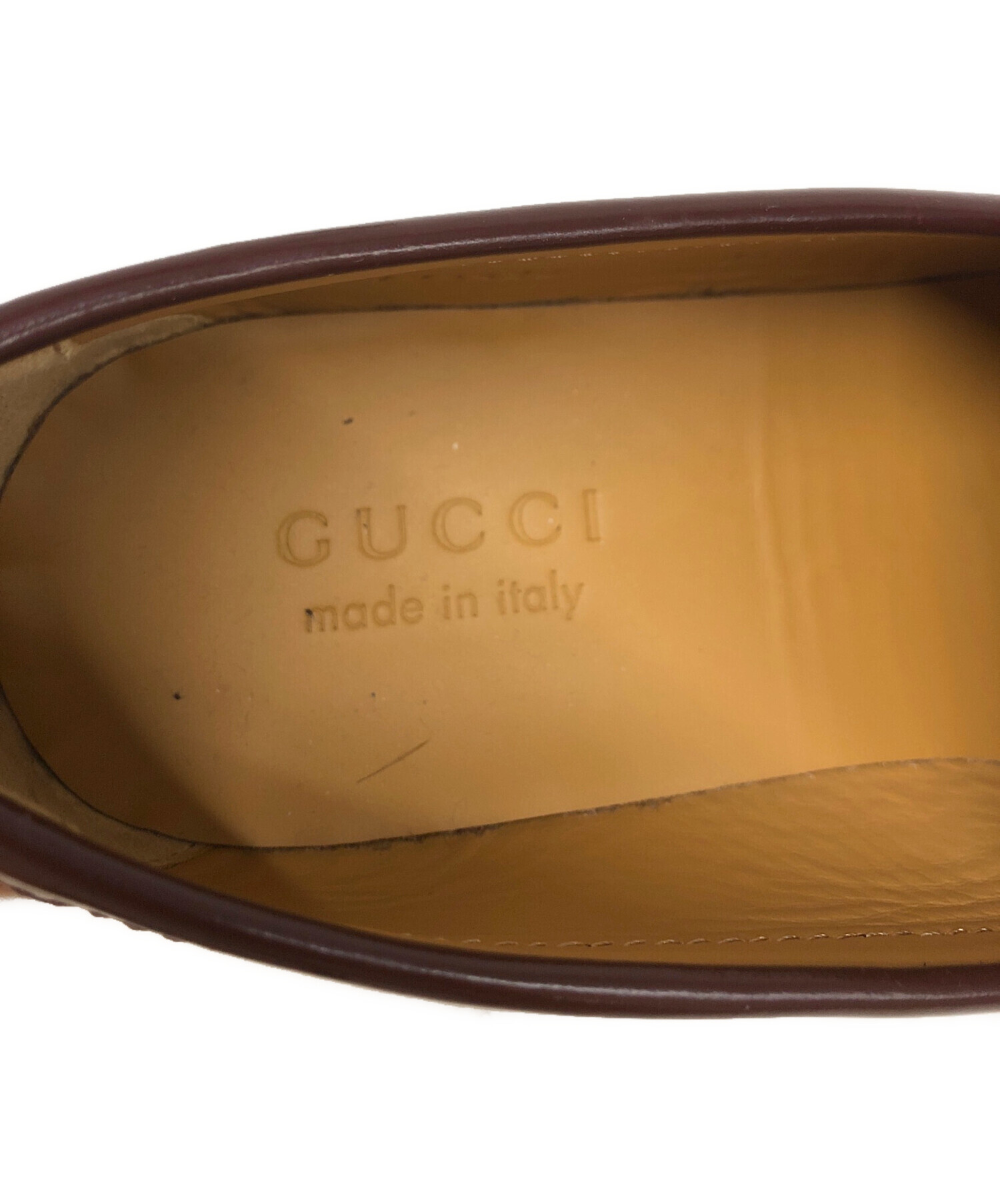 中古・古着通販】GUCCI (グッチ) GGレザーホースビットローファー