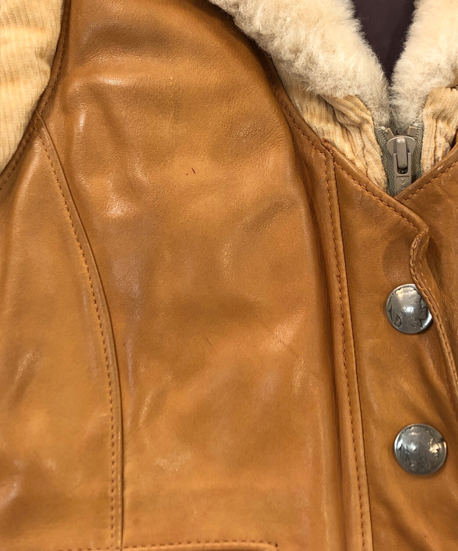 極美品 70s STORM MOUNTAIN SPORTSWEAR レザーベスト POST JUNK / 70's STORM MOUNTAIN SPORTSWEAR Leather / Corduroy