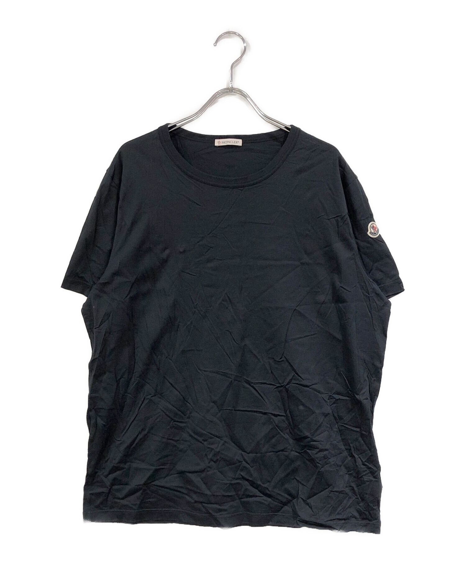 モンクレール Tシャツ MONCLER 半袖 ブラック (モンクレール) クルー