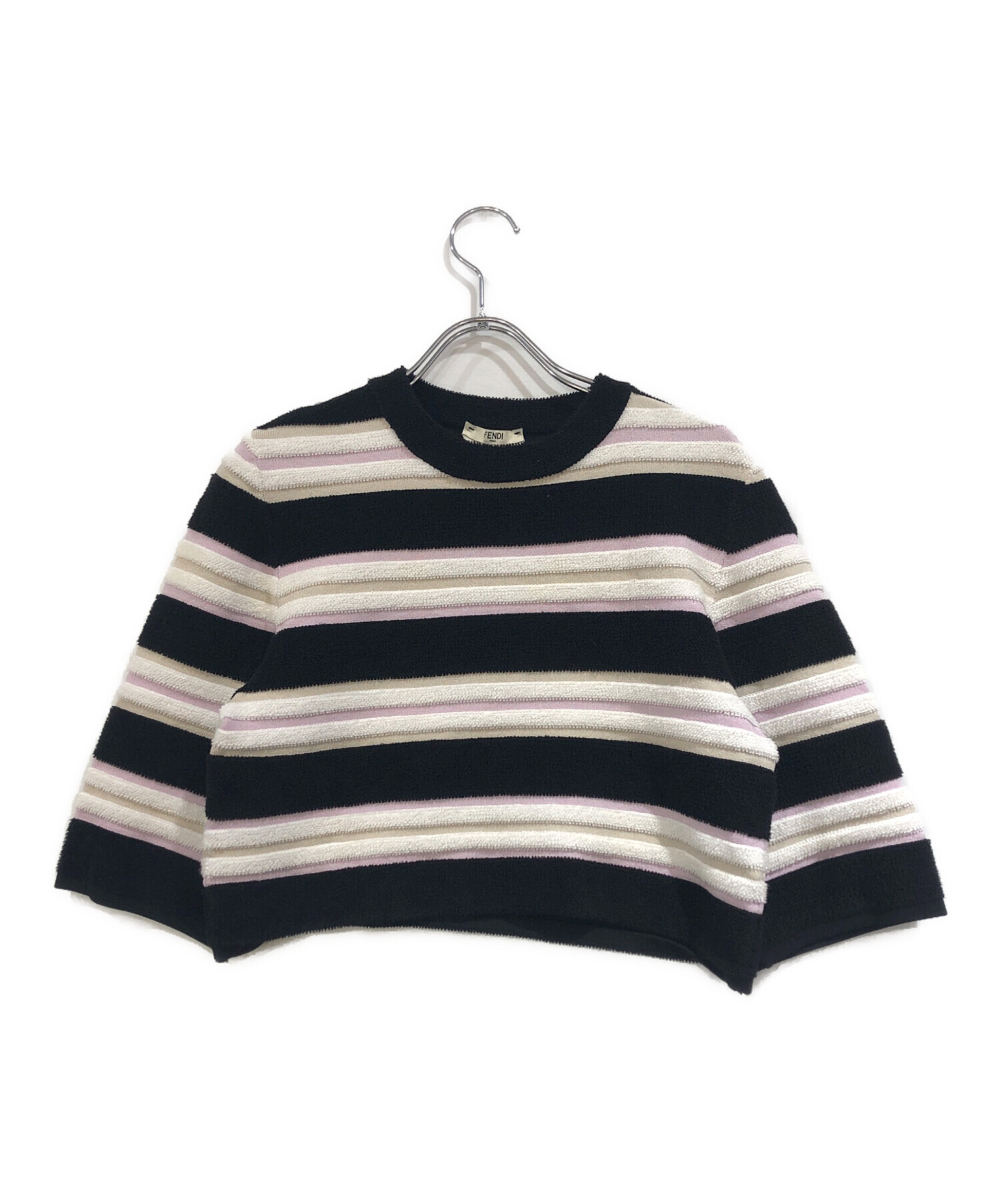 中古・古着通販】FENDI (フェンディ) クロップドカットソー ホワイト