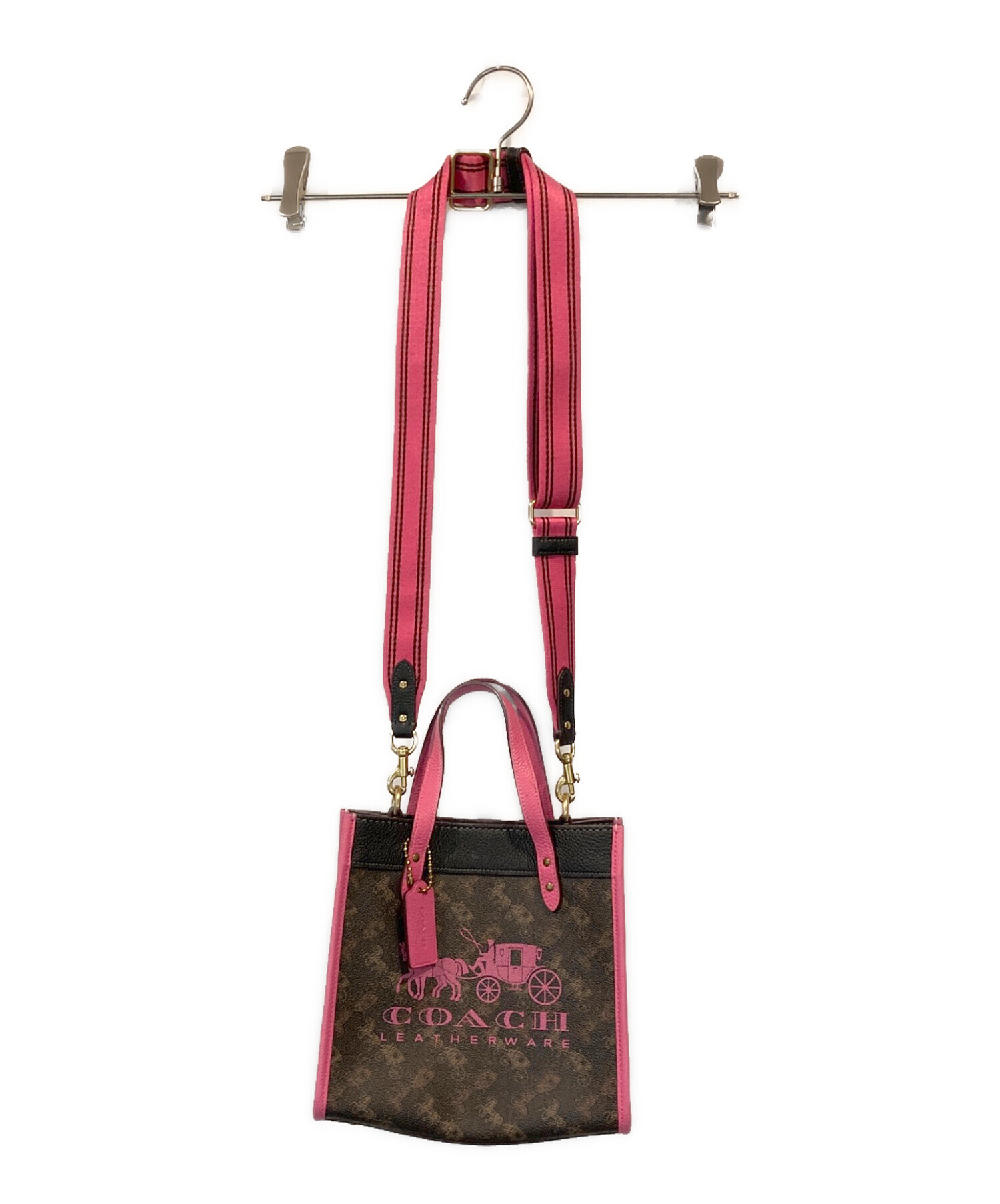 中古・古着通販】COACH (コーチ) 馬車ロゴプリント2WAYショルダー 