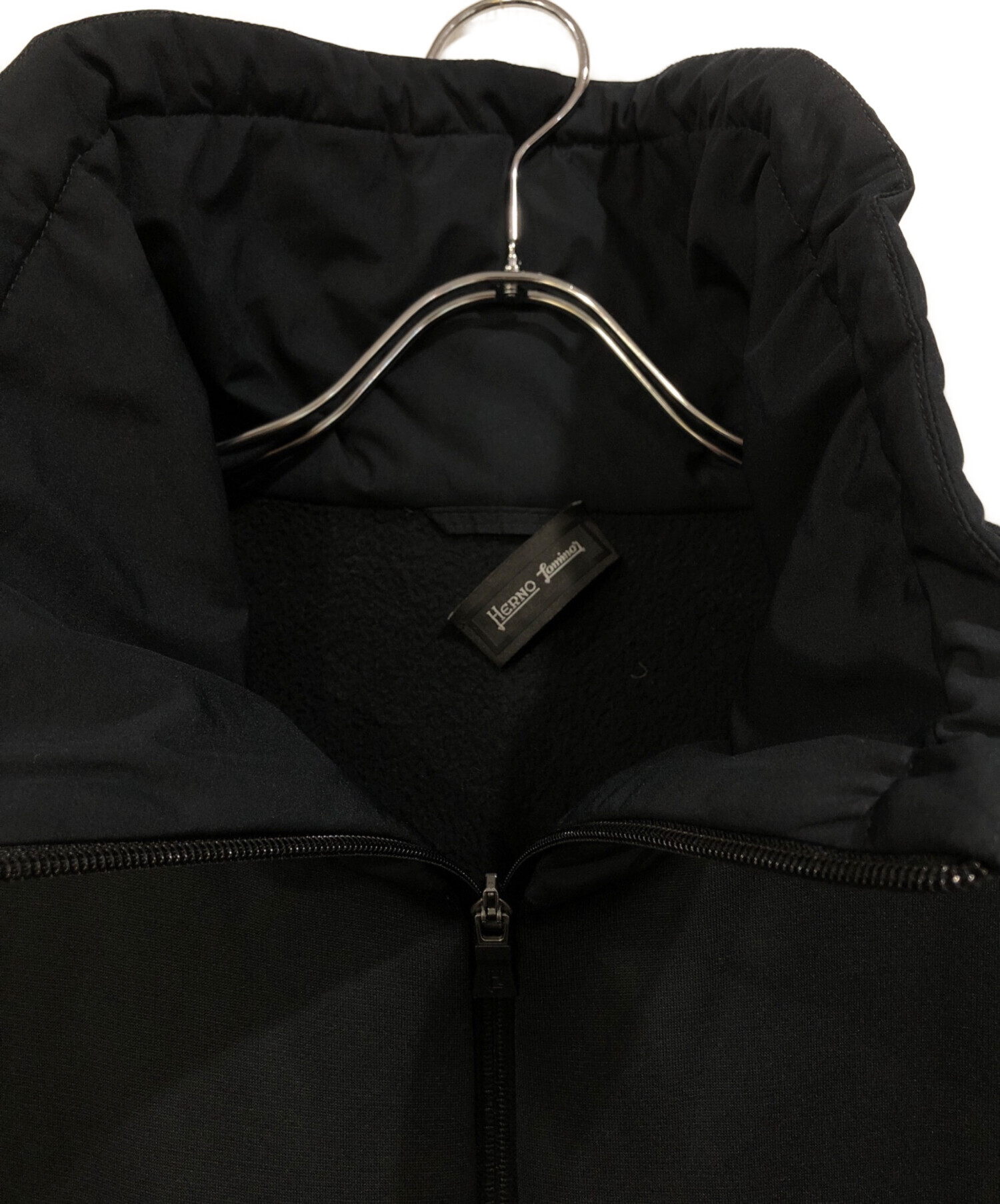 中古・古着通販】HERNO (ヘルノ) スタンドカラーコート ネイビー