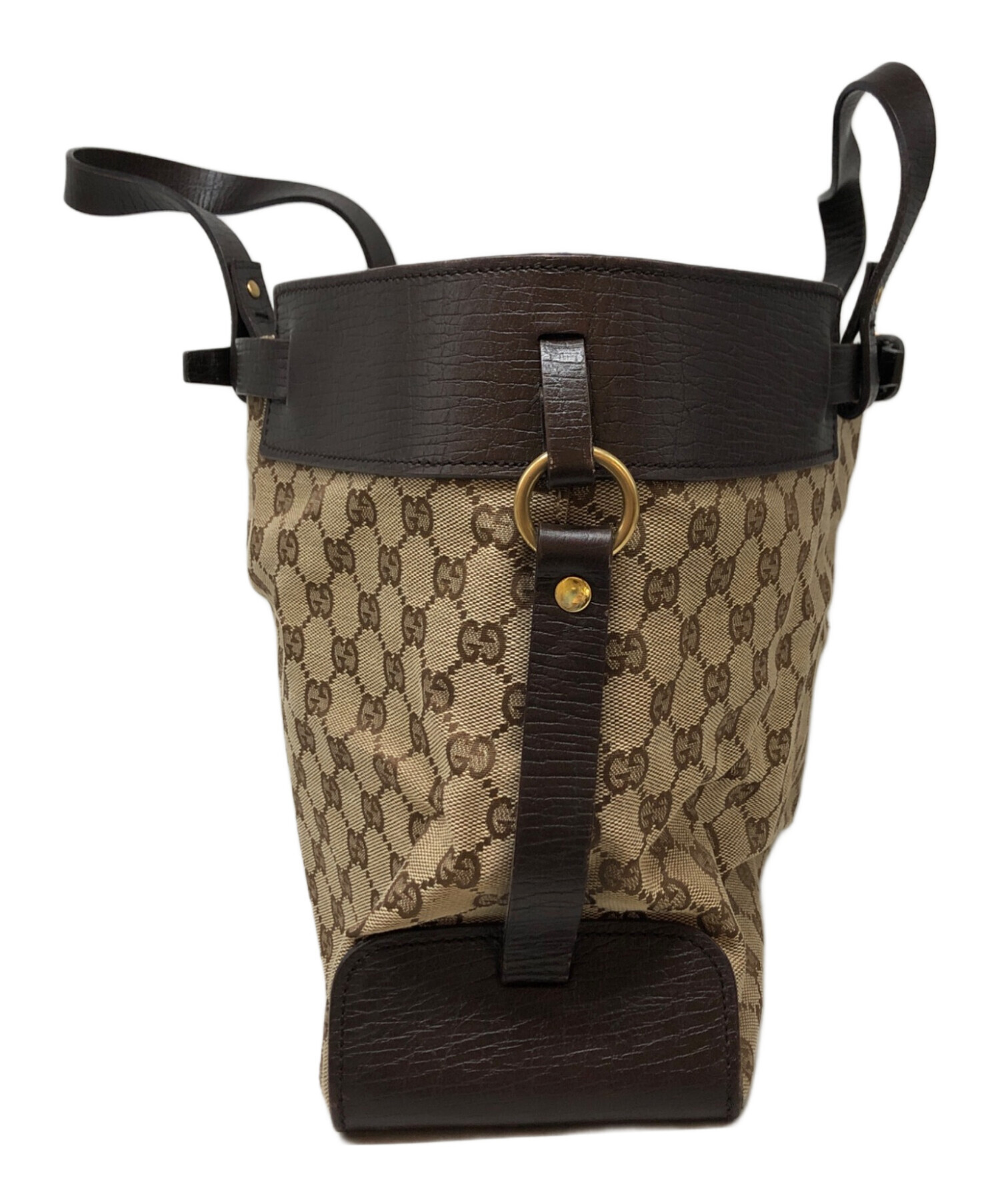 中古・古着通販】GUCCI (グッチ) GGキャンバストートバッグ ベージュ 