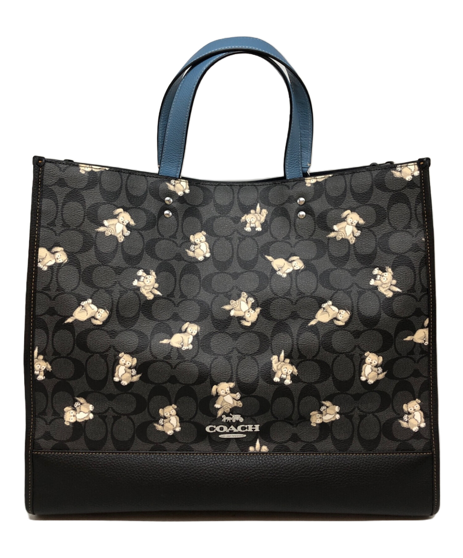 中古・古着通販】COACH (コーチ) シグネチャー2wayバッグ ブラック 
