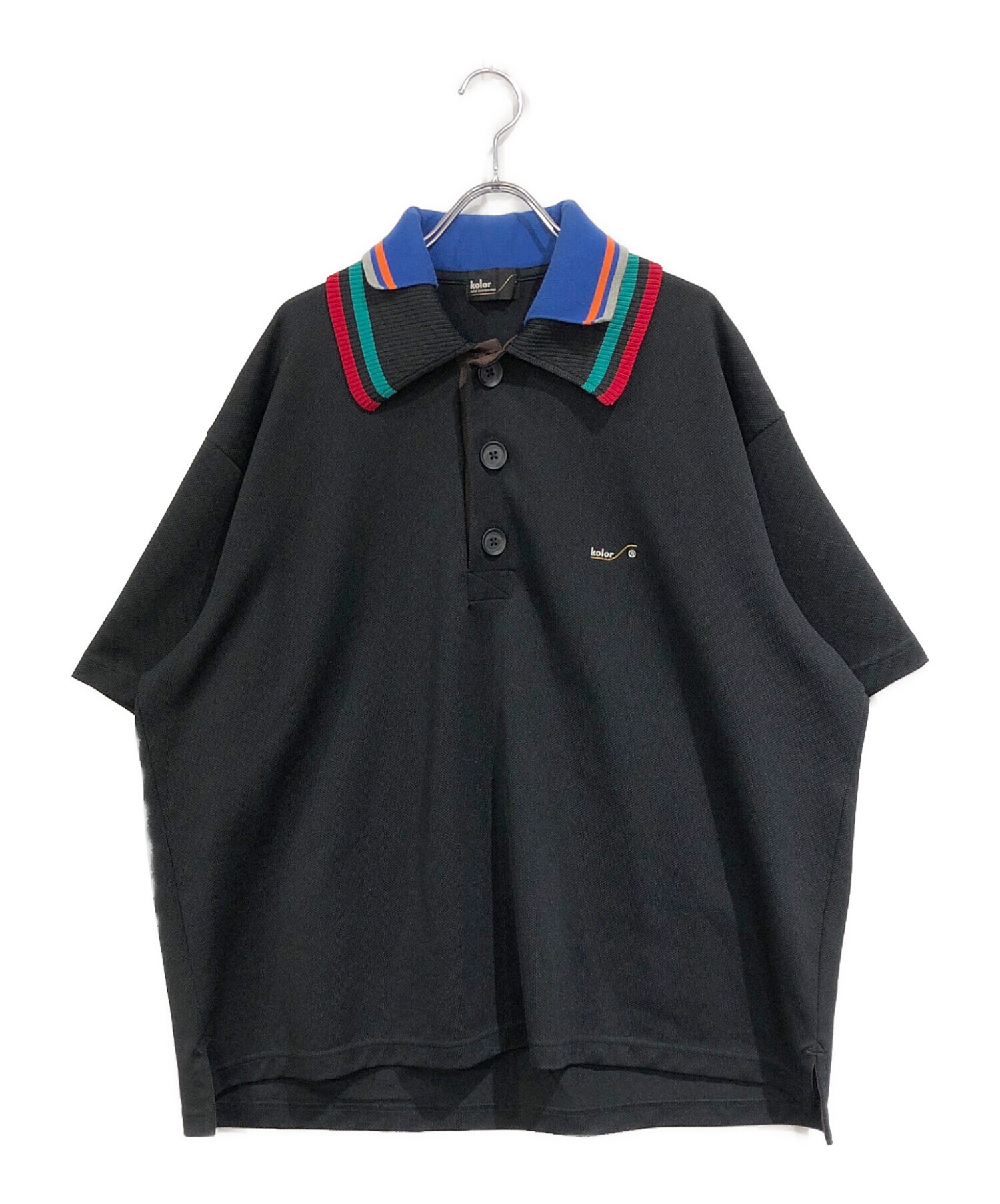 中古・古着通販】KOLOR (カラー) ドッキング Pe鹿の子ポロシャツ