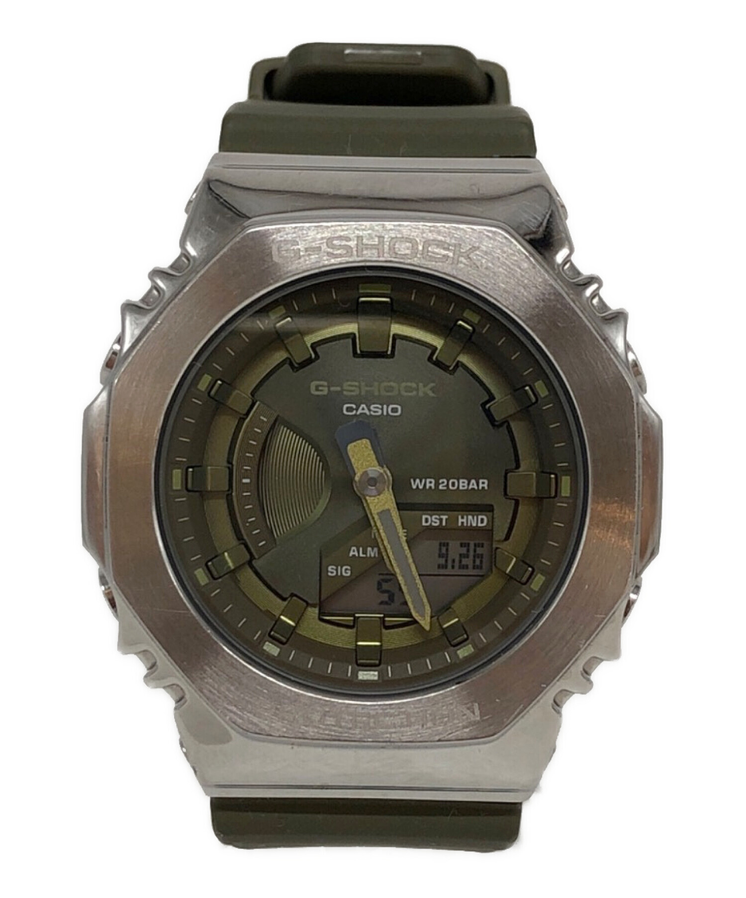 中古・古着通販】CASIO (カシオ) デジアナウォッチ グリーン×シルバー