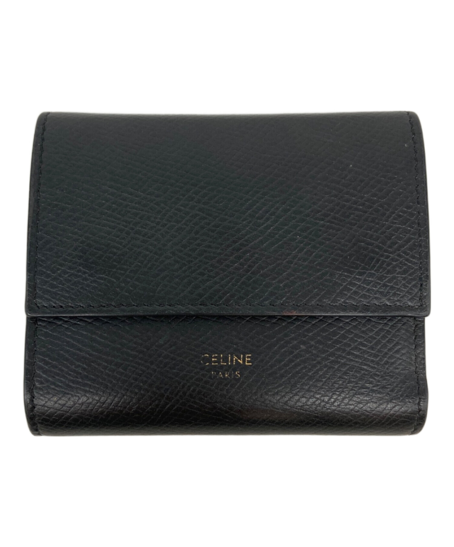 CELINE ブラック 三つ折り財布