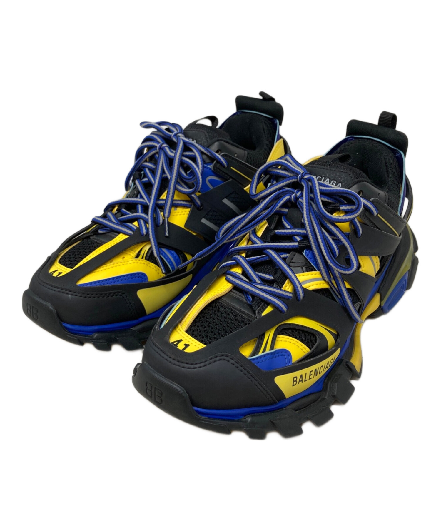 中古・古着通販】BALENCIAGA (バレンシアガ) TRACK ブラック×ブルー 