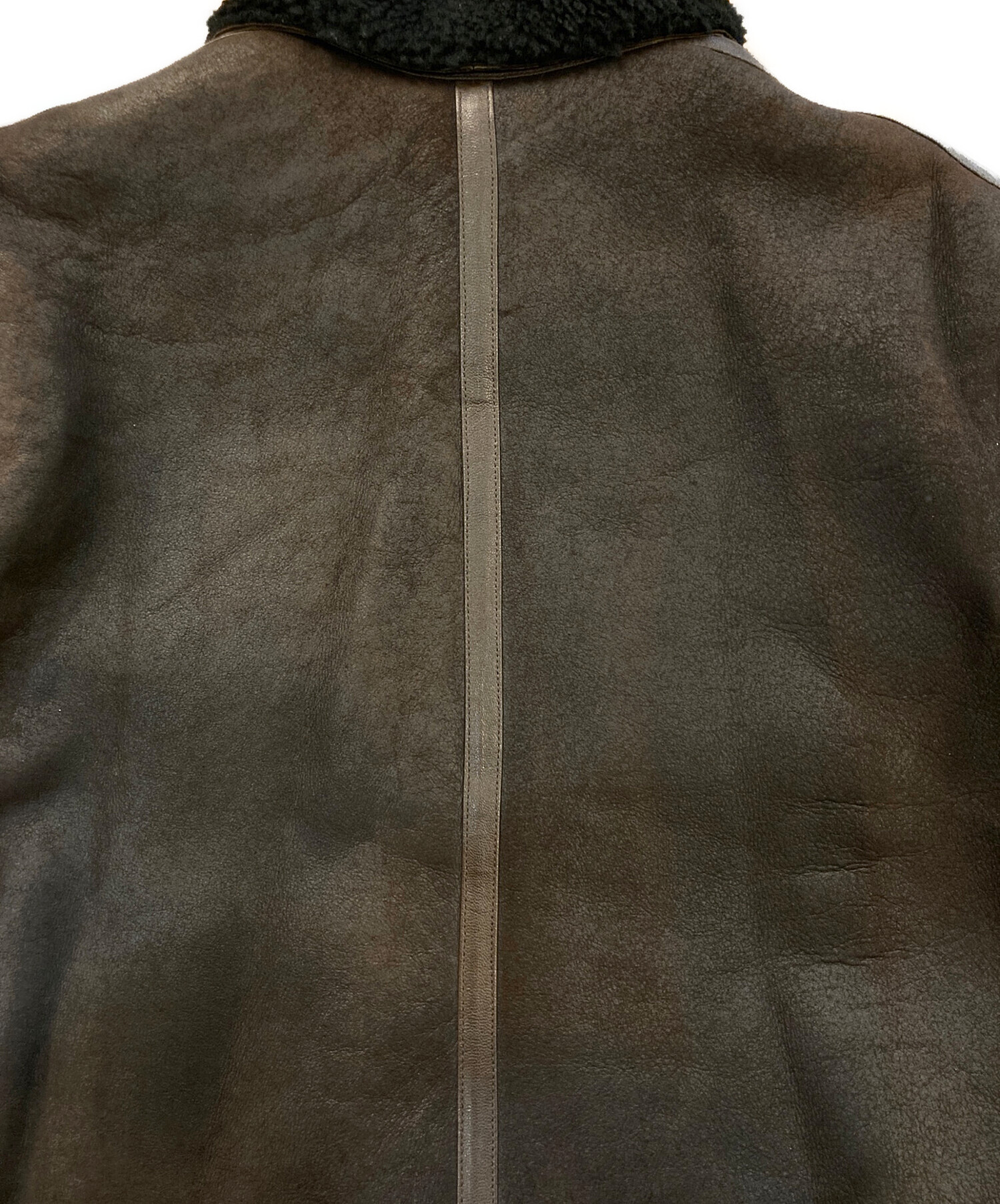 中古・古着通販】dunhill (ダンヒル) ムートンジャケット ブラウン