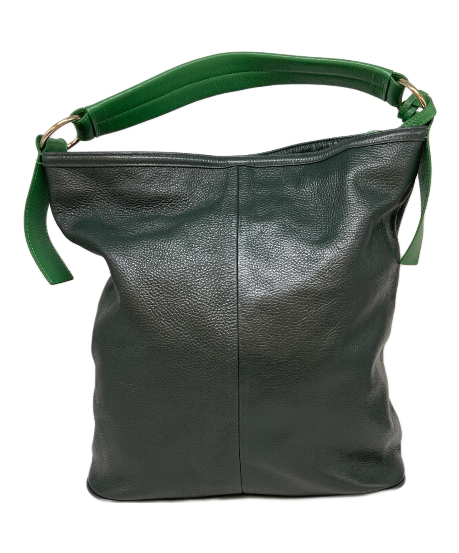 新品・未使用 HINC NUNC ダークグリーンショルダーバッグヒンクヌンク 新品・未使用 HINC NUNC ダークグリーンショルダーバッグヒンクヌンク