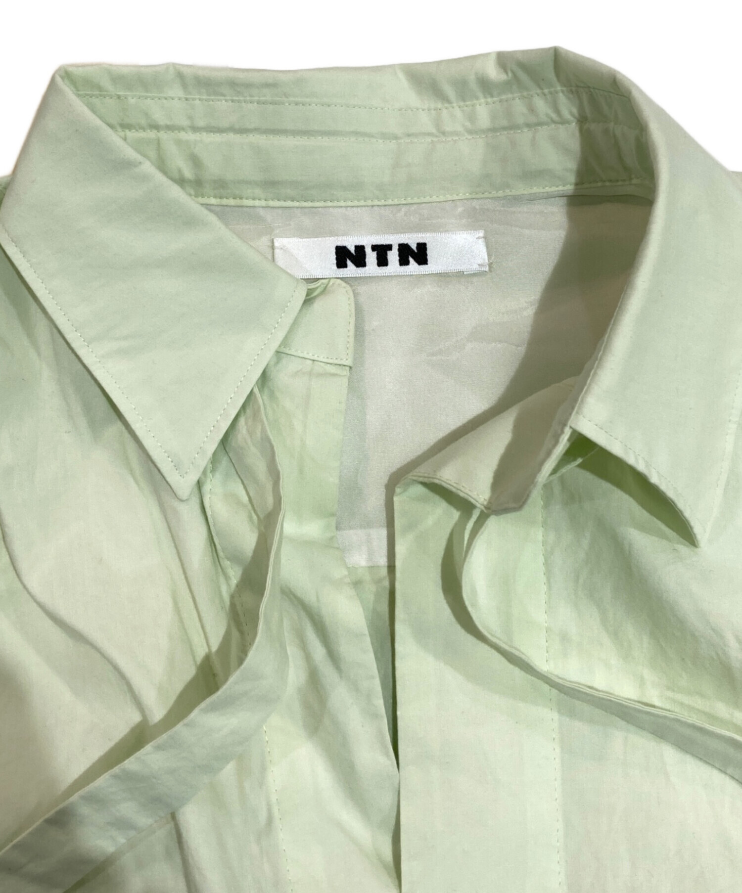 中古・古着通販】NTN (エヌティーエヌ) クロップド シャツ グリーン