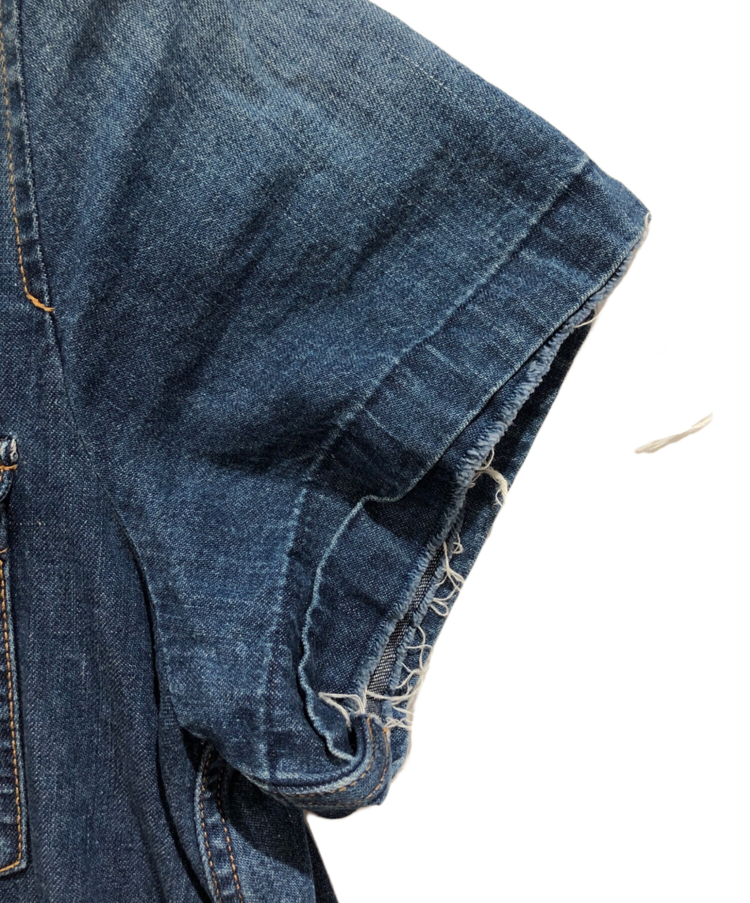 中古・古着通販】sacai (サカイ) ドッキングデニムカットソー