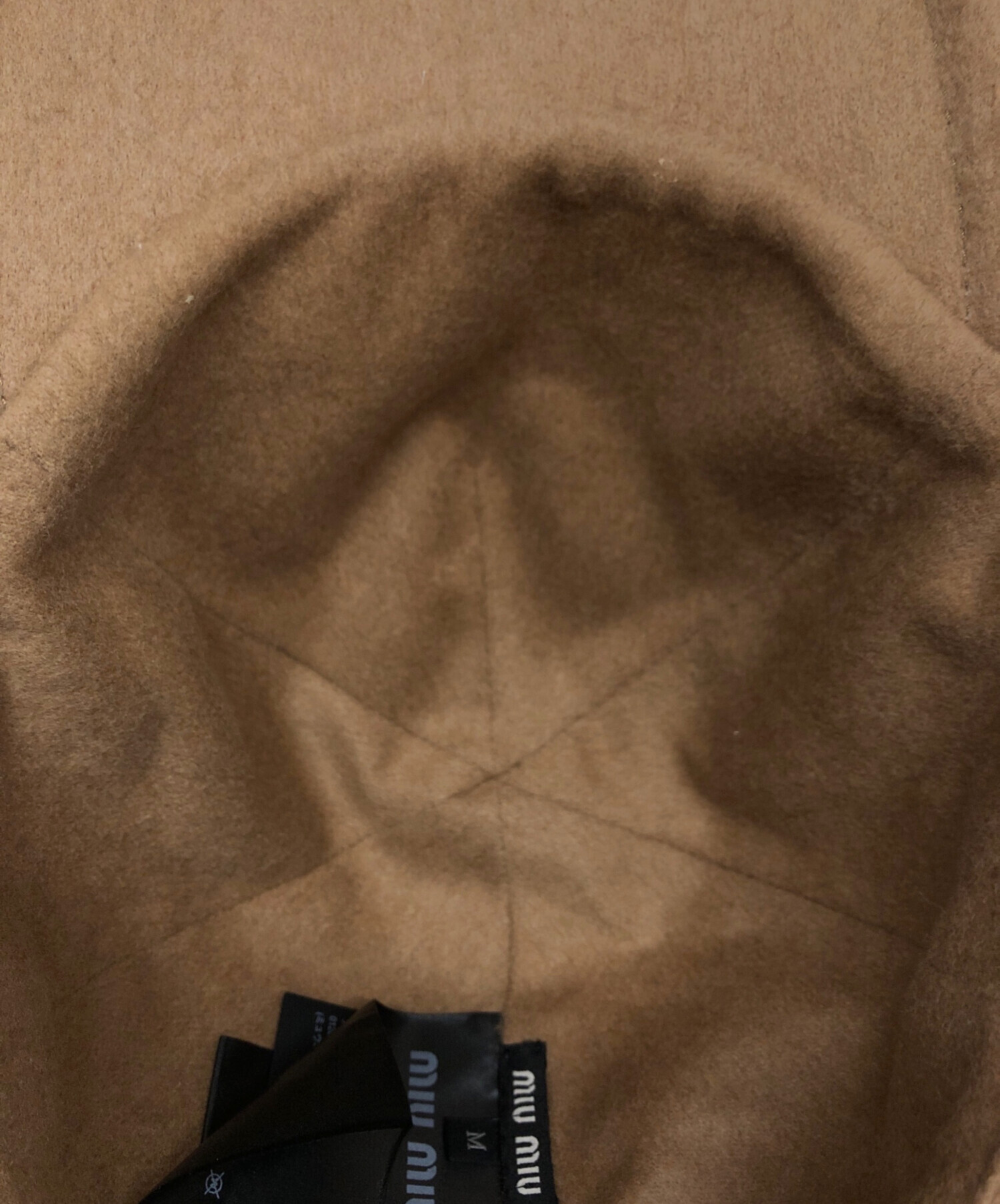 中古・古着通販】MIU MIU (ミュウミュウ) ロゴキャップ ベージュ