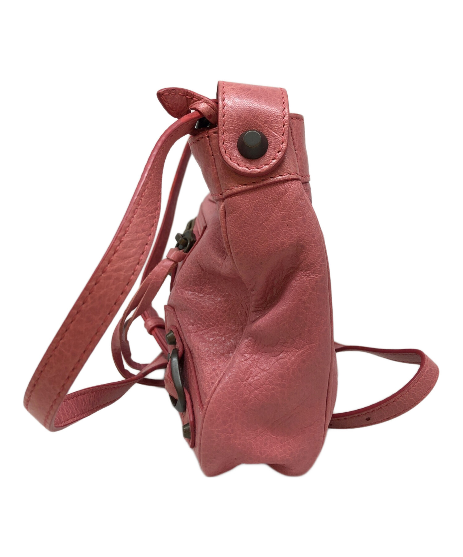 BALENCIAGA ピンク ショルダーバッグ 中古・古着通販】BALENCIAGA (バレンシアガ) ショルダーバッグ ピンク