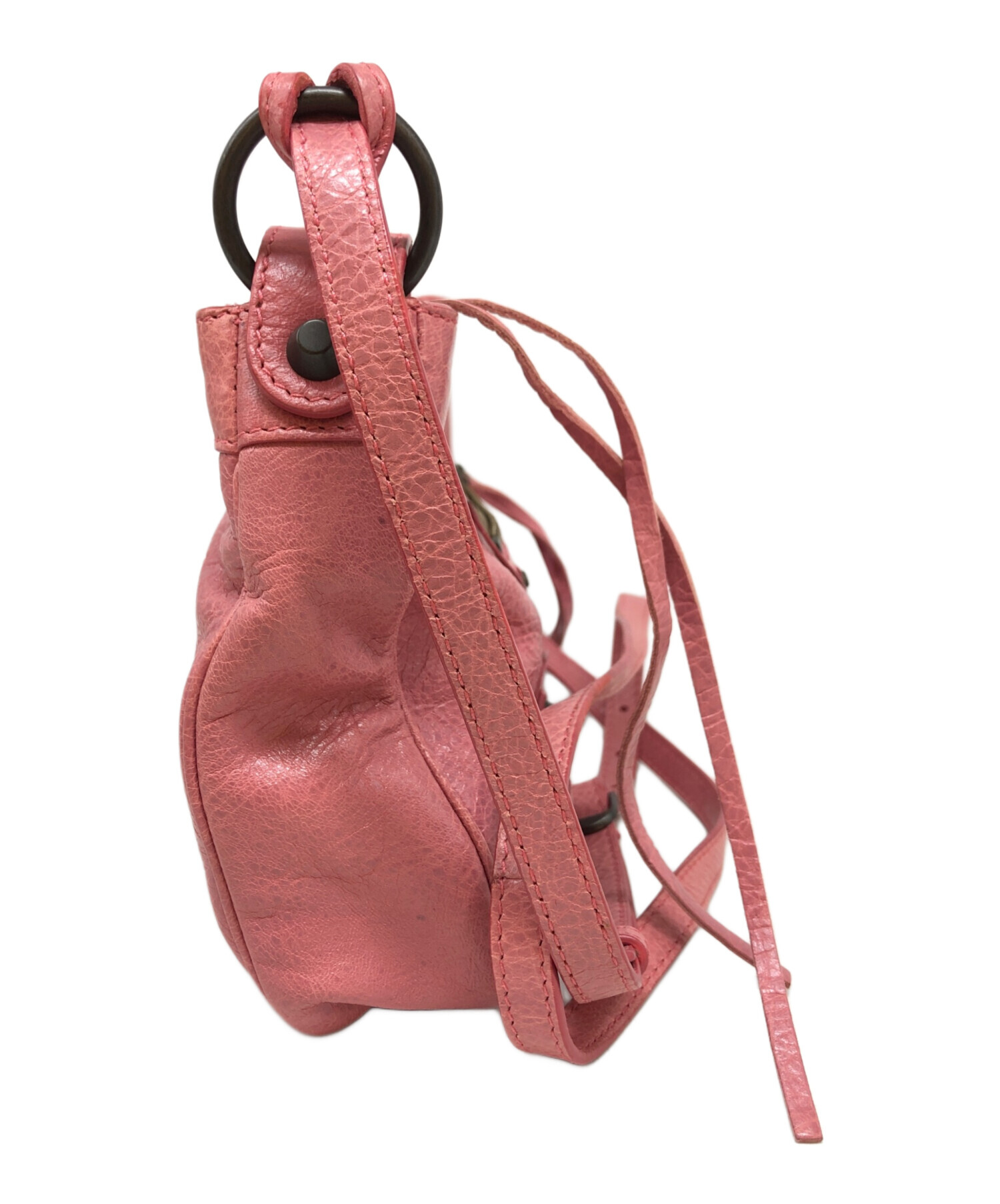 BALENCIAGA ピンク ショルダーバッグ 中古・古着通販】BALENCIAGA (バレンシアガ) ショルダーバッグ ピンク