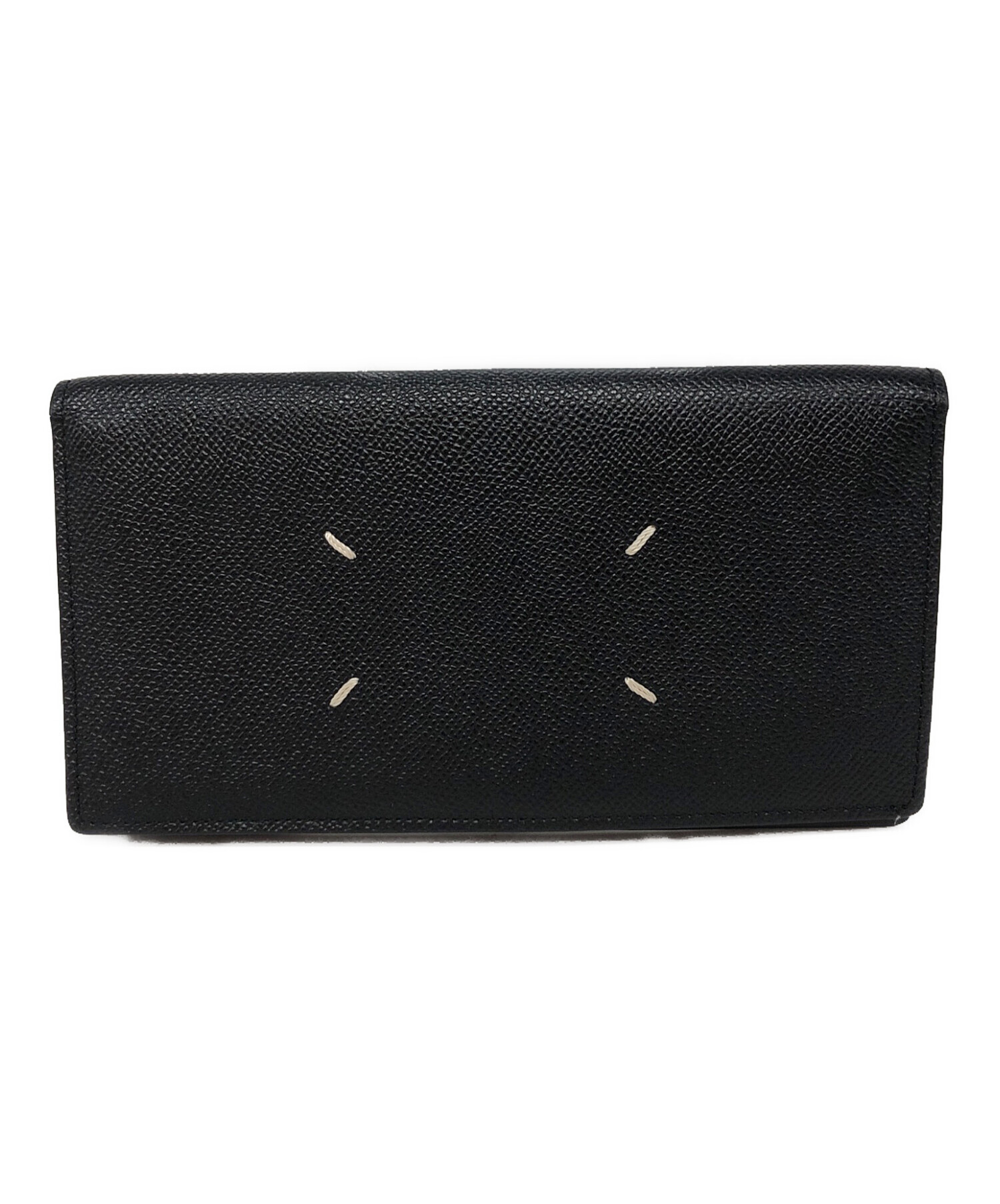 未使用 Maison Margiela マルジェラ　レザー長財布　ブラック　黒 中古・古着通販】Maison Margiela (メゾンマルジェラ) 4ステッチ