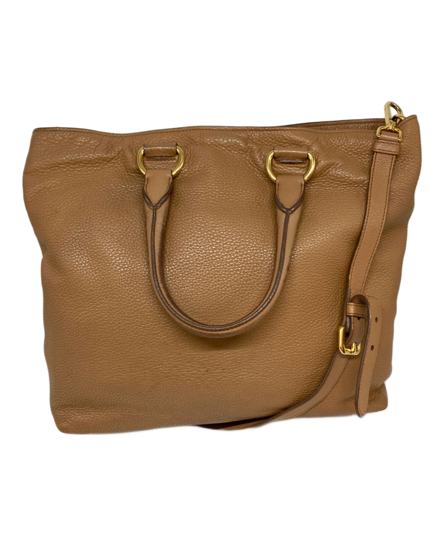 中古・古着通販】PRADA (プラダ) 2WAYショルダーバッグ ベージュ