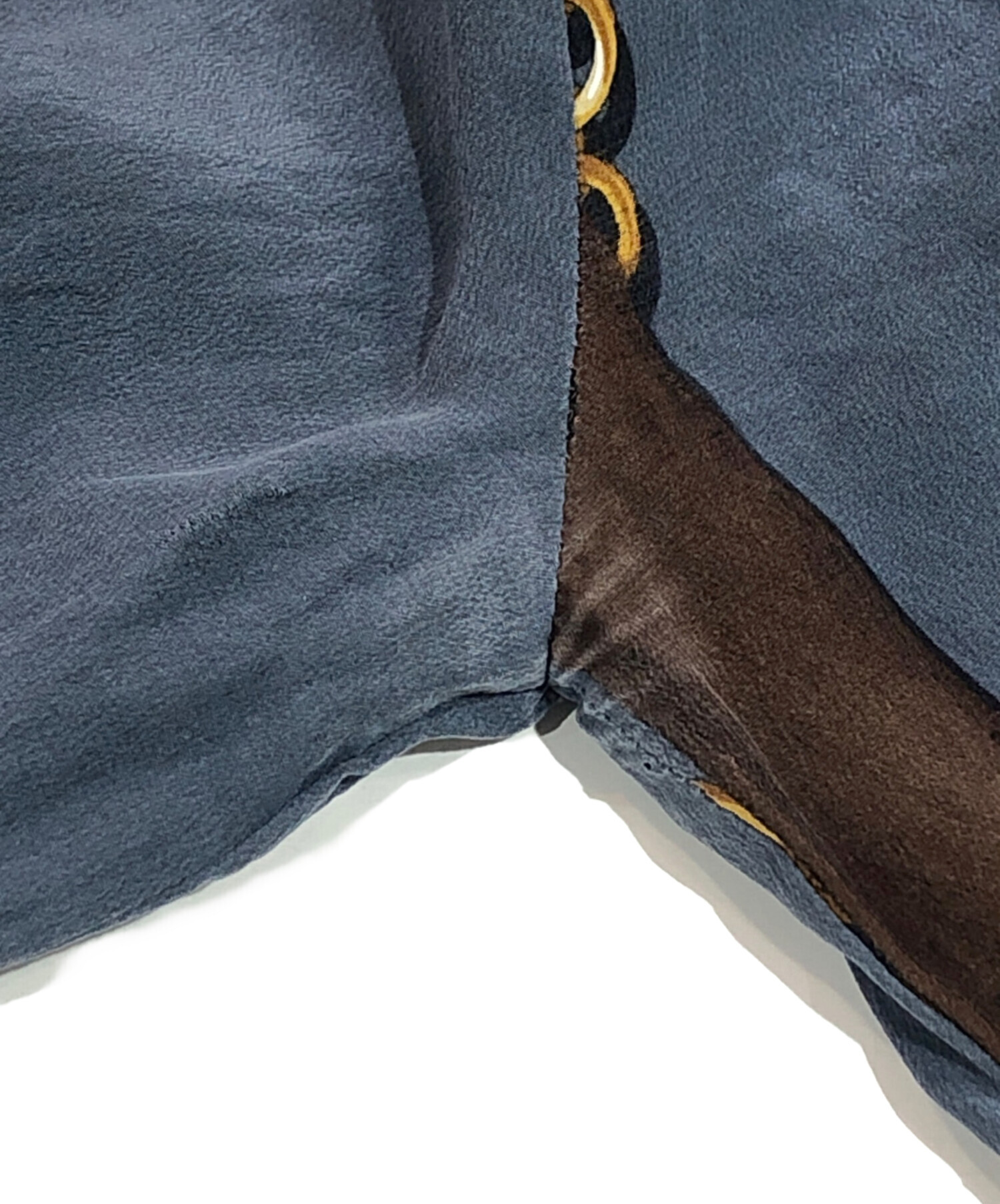 中古・古着通販】GUCCI (グッチ) 総柄シャツワンピース ブルー サイズ