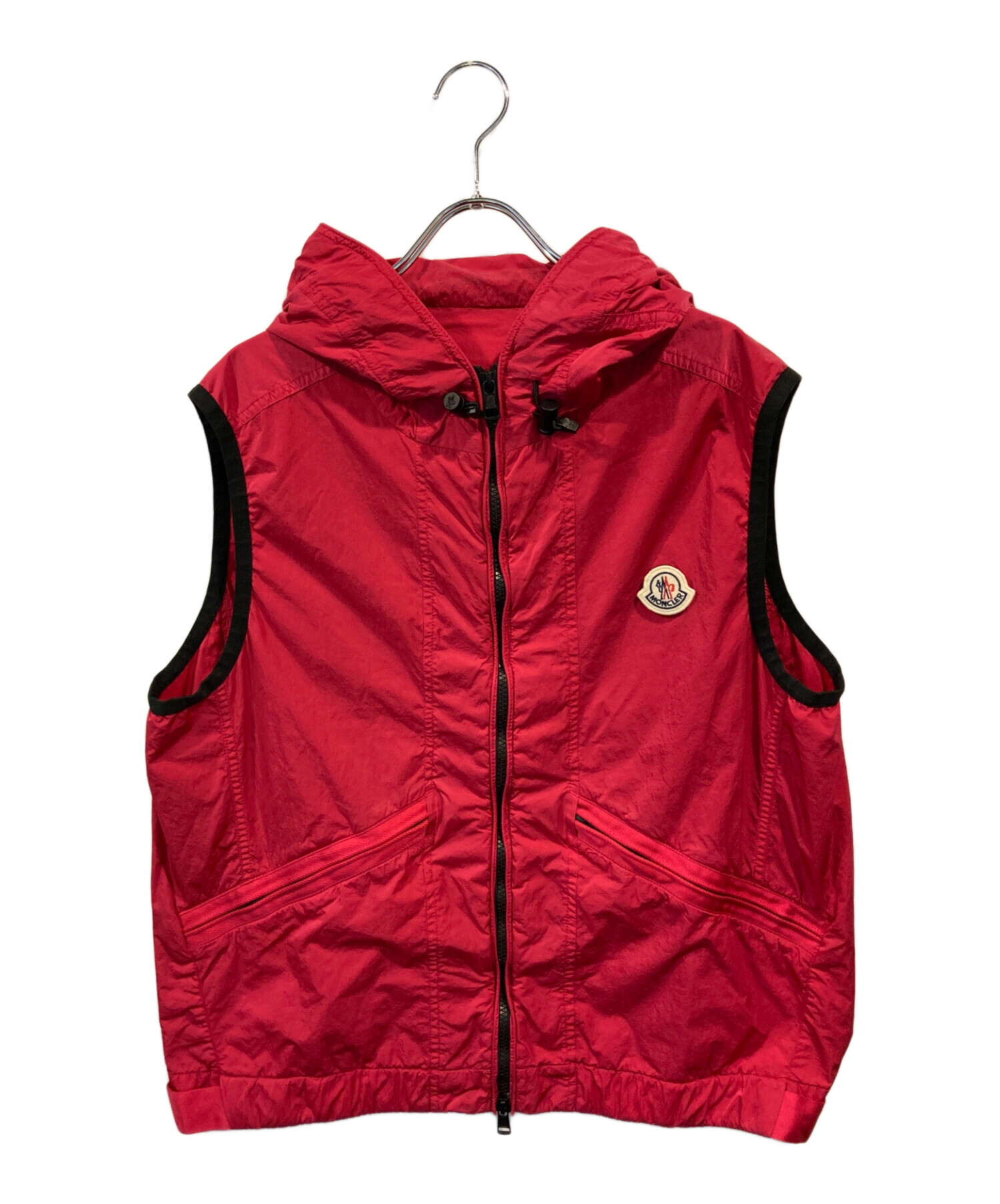 中古・古着通販】MONCLER (モンクレール) ナイロンベスト ピンク 