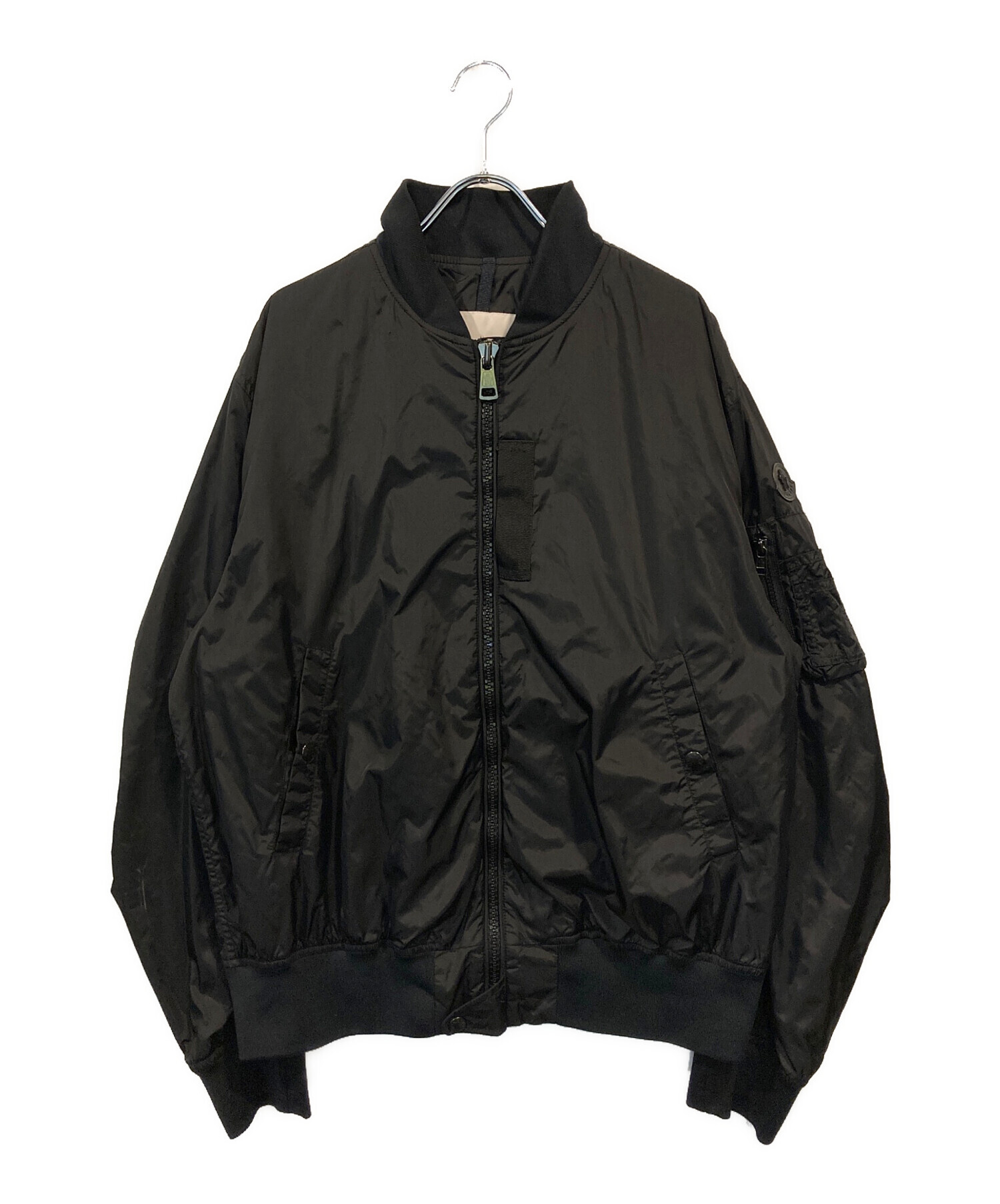 中古・古着通販】MONCLER (モンクレール) ナイロンブルゾン ブラック