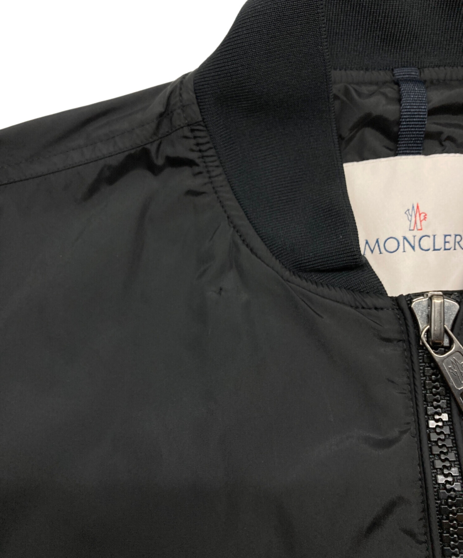 中古・古着通販】MONCLER (モンクレール) ナイロンブルゾン ブラック
