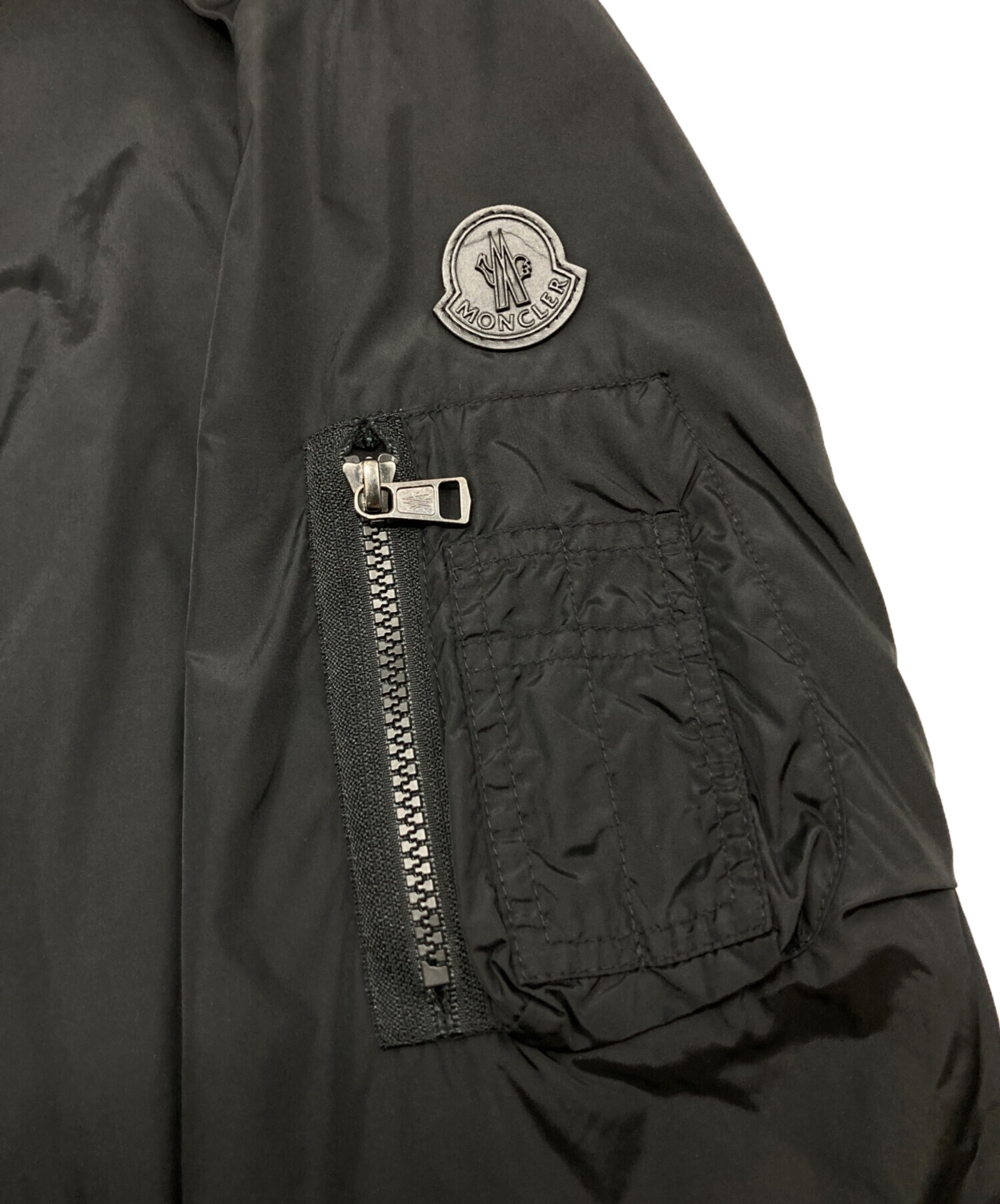 中古・古着通販】MONCLER (モンクレール) ナイロンブルゾン ブラック
