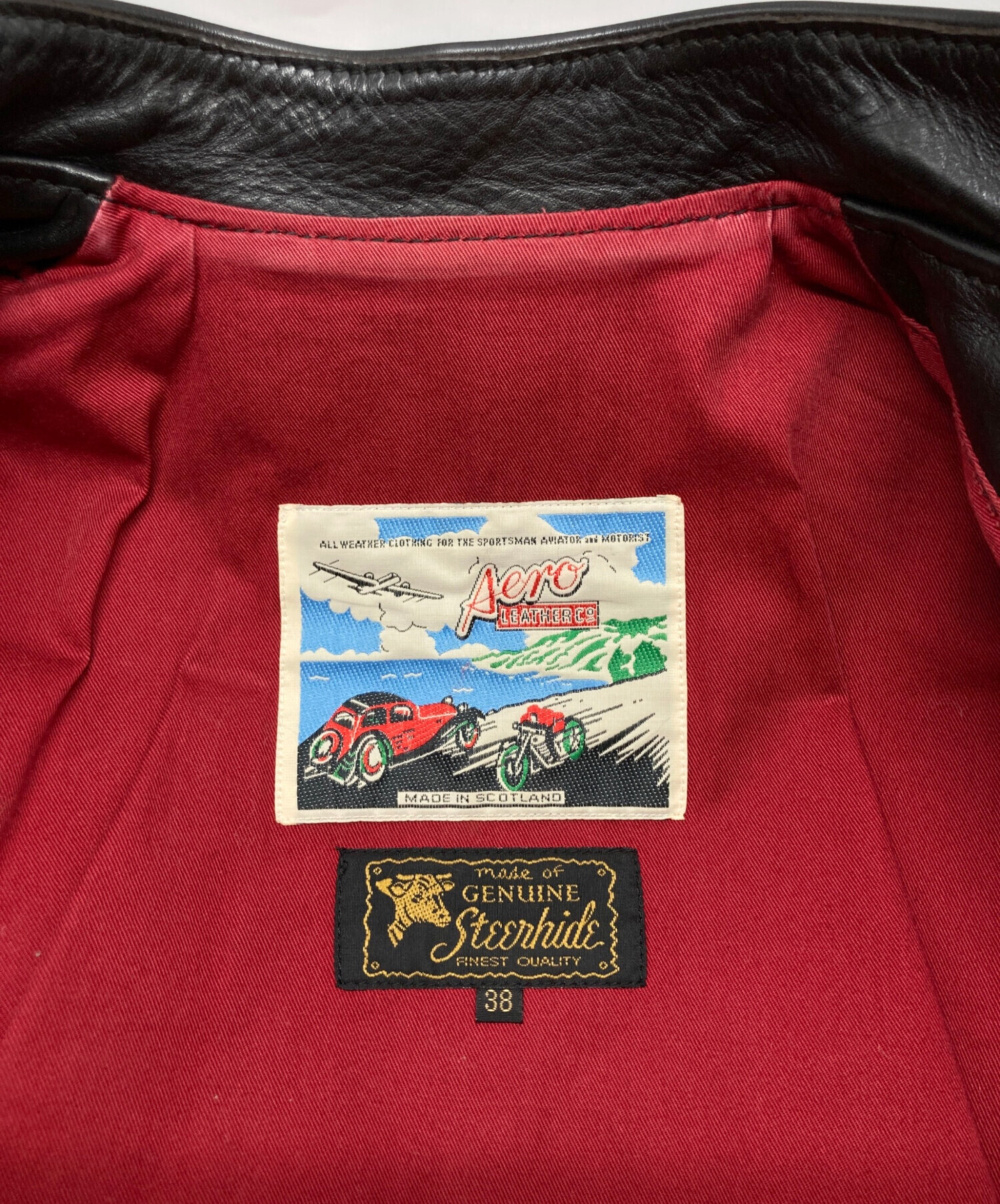 中古・古着通販】Aero LEATHER (エアロレザー) シングルライダース