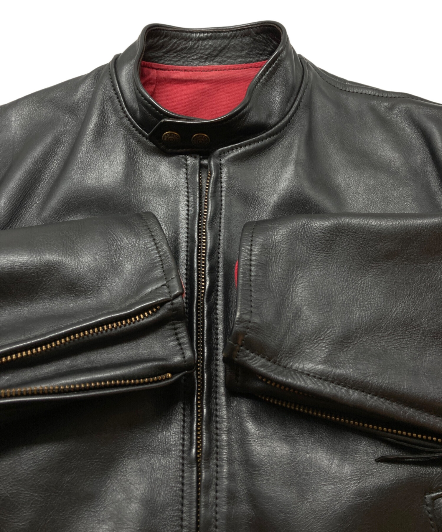 中古・古着通販】Aero LEATHER (エアロレザー) シングルライダース 
