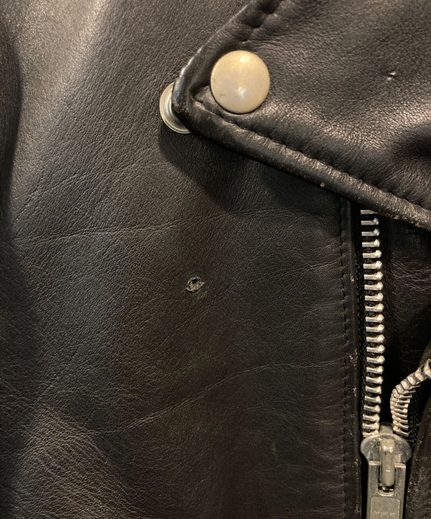 schott ブラック ダブルライダースジャケット　34 中古・古着通販】Schott (ショット) ダブルライダースジャケット