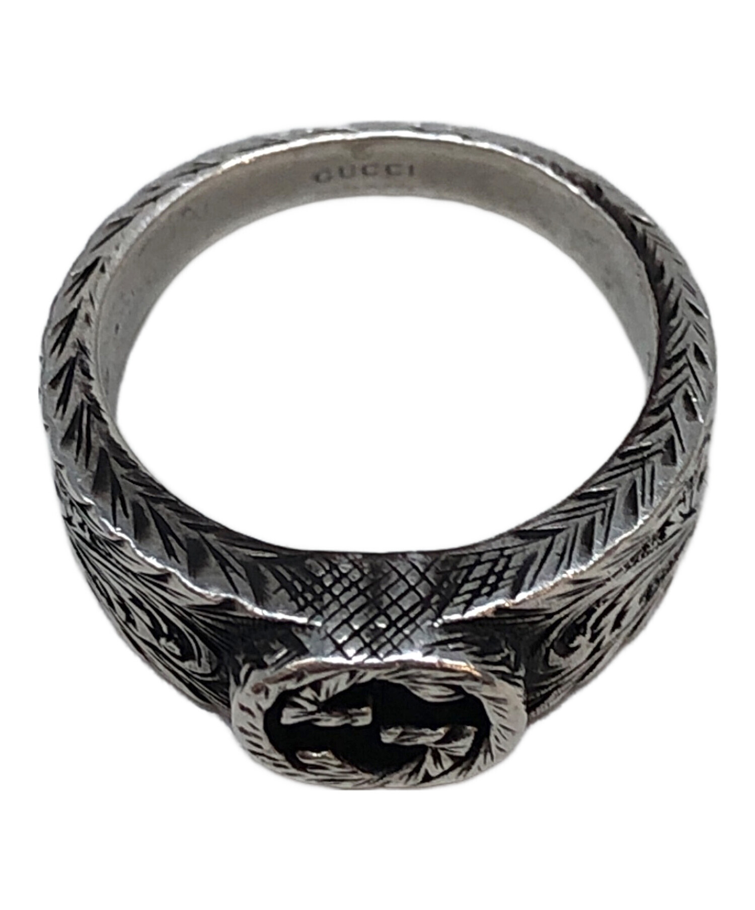 中古・古着通販】GUCCI (グッチ) インターロッキングリング サイズ:12