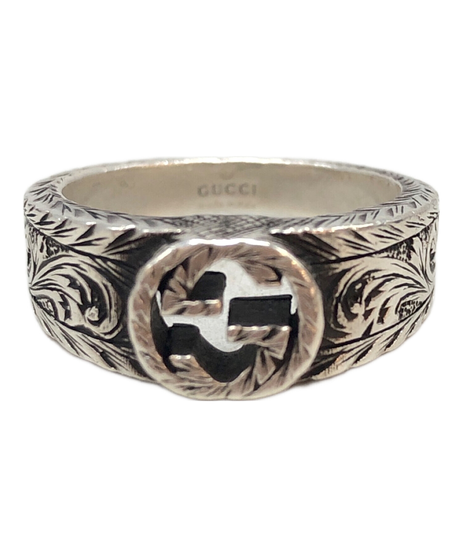 中古・古着通販】GUCCI (グッチ) インターロッキングリング サイズ:12