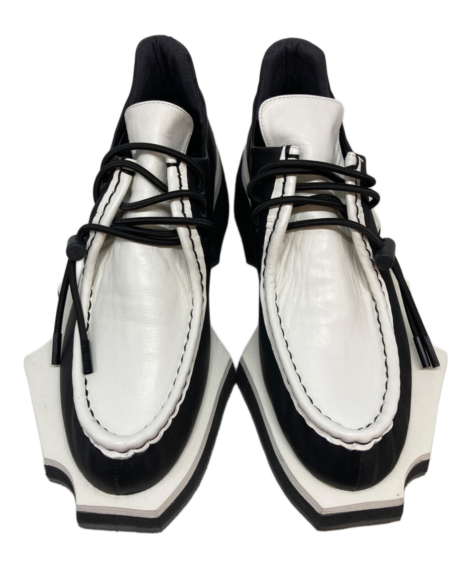 LIMI feu リミフゥ レザーパンプス 中古・古着通販】LIMI feu (リミフゥ) DIE CUT SOLE SHOES ホワイト