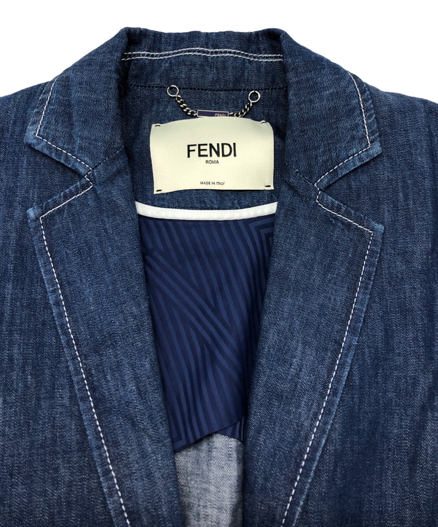 中古・古着通販】FENDI (フェンディ) デザインデニムテーラード