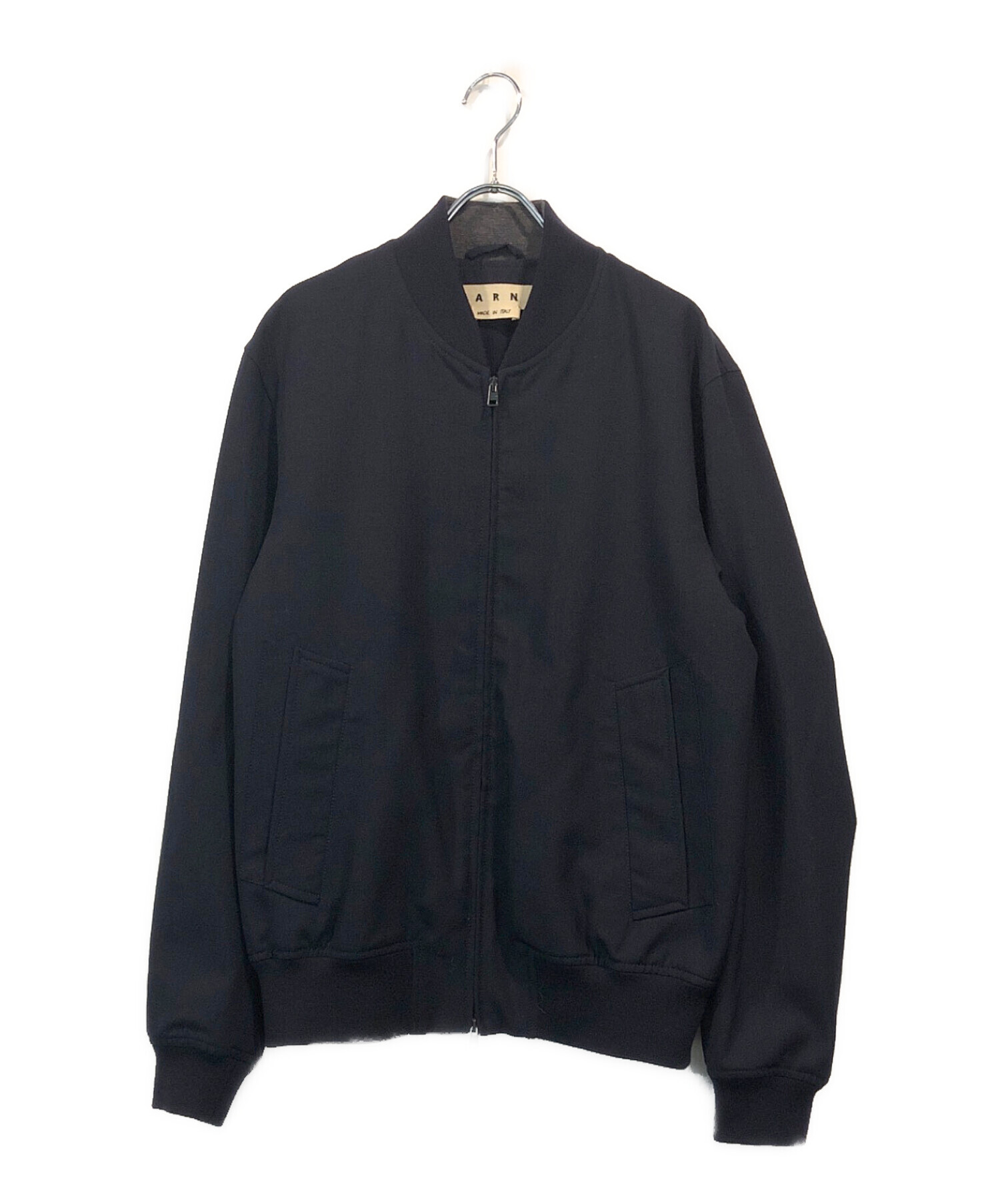 中古・古着通販】MARNI (マルニ) ウールボンバーブルゾン ネイビー 