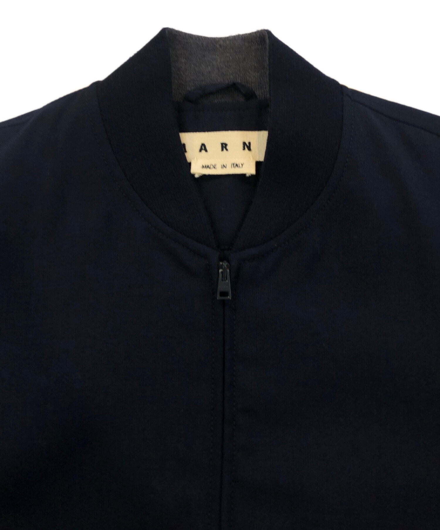 中古・古着通販】MARNI (マルニ) ウールボンバーブルゾン ネイビー 